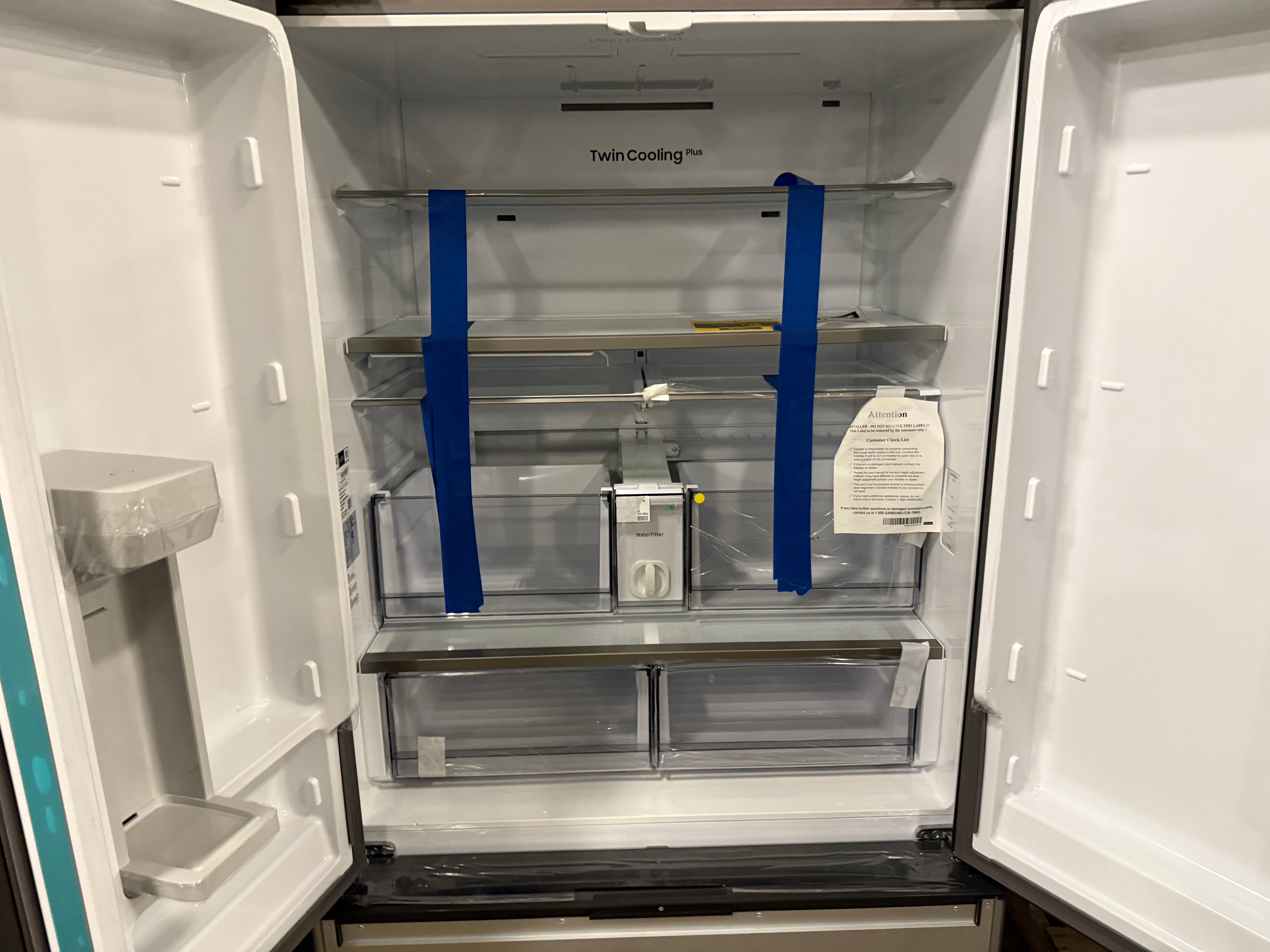 Samsung BESPOKE RF24BB6200AP 36" Panel Ready Counter Depth French Door Refrigerator