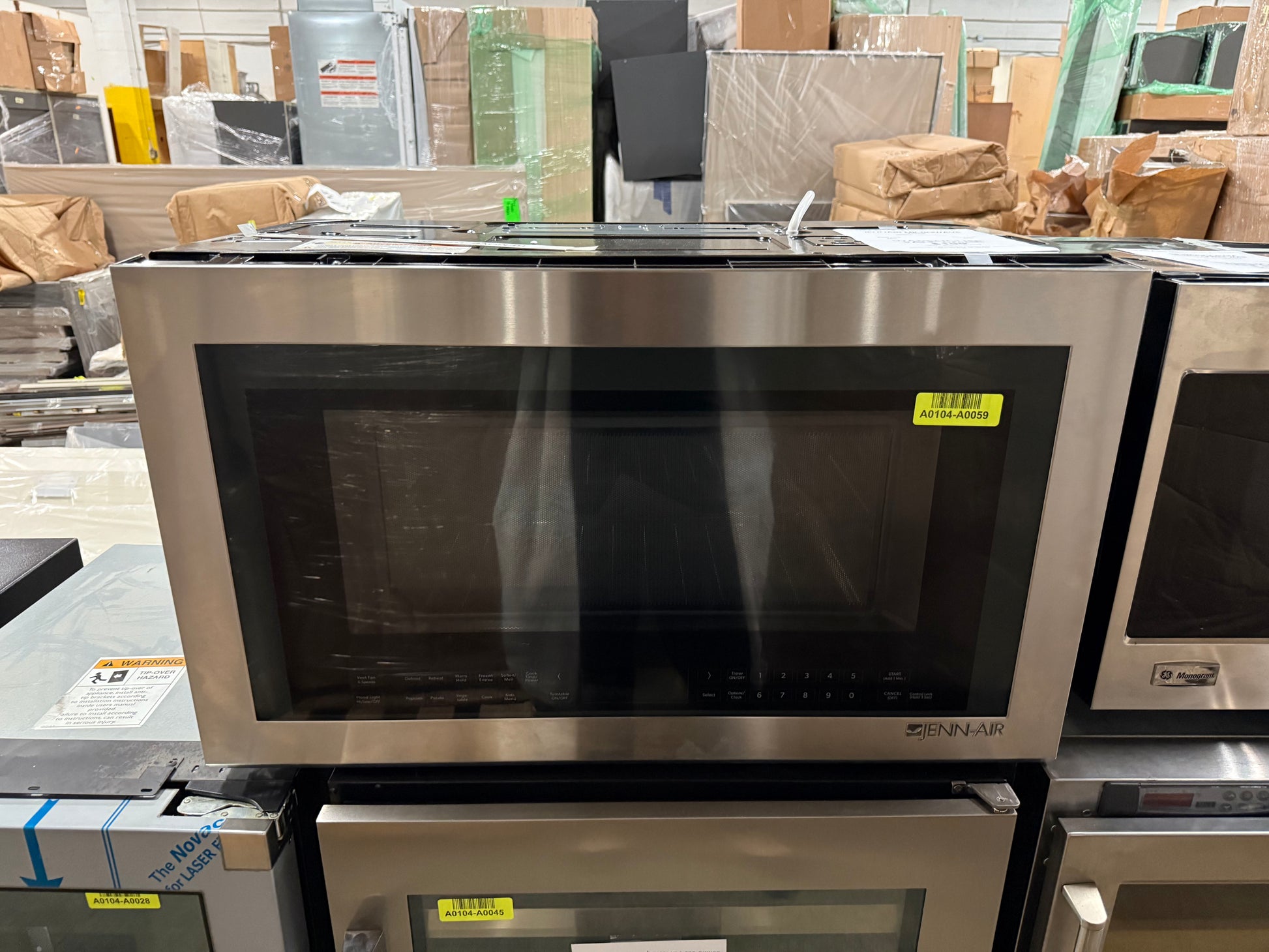 JennAir JMV8208CS 30" Stainless Steel Over-the-Range Microwave