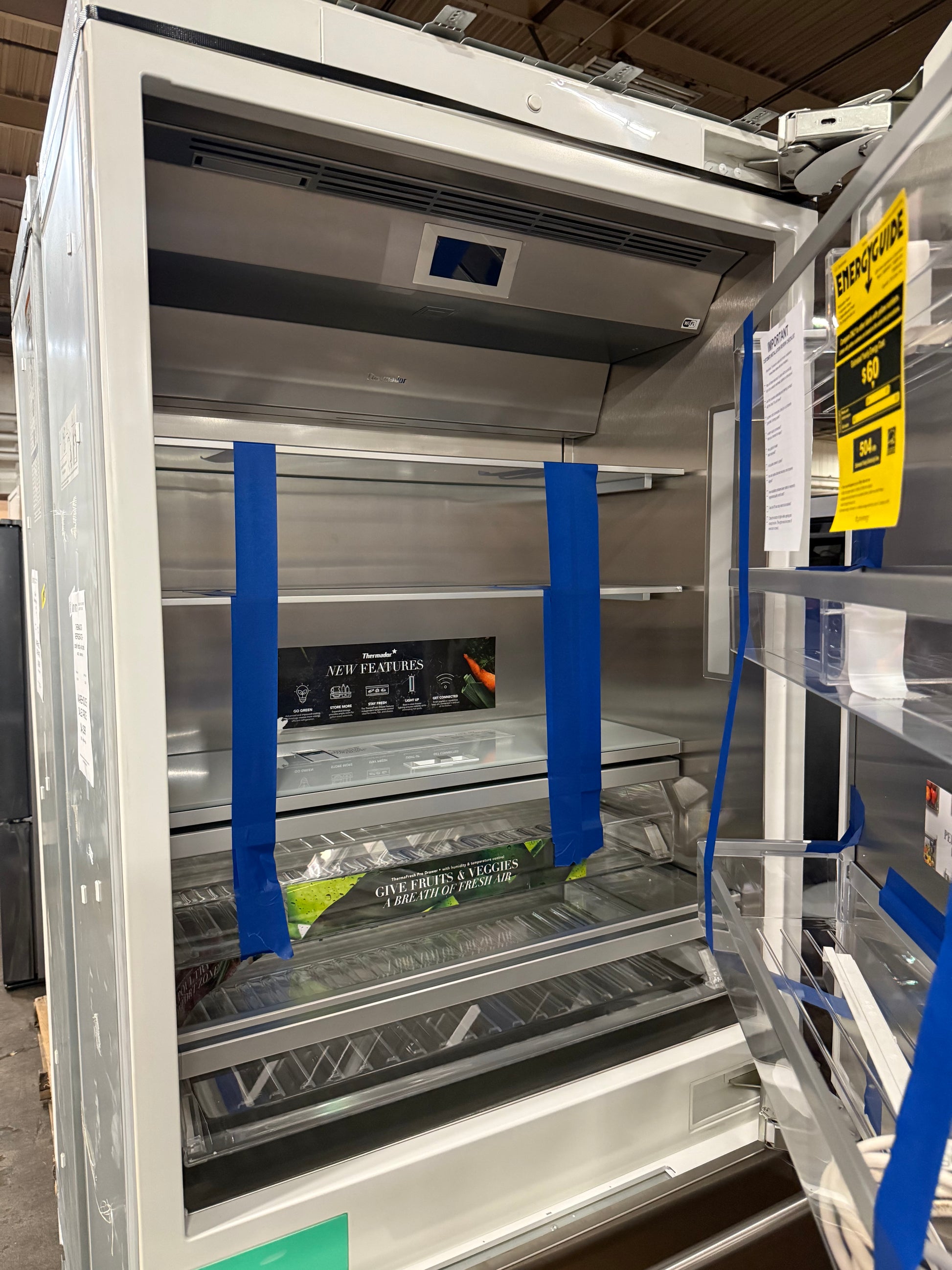 Thermador T36IB905SP 36" Stainless Steel Paneled Bottom Freezer Refrigerator