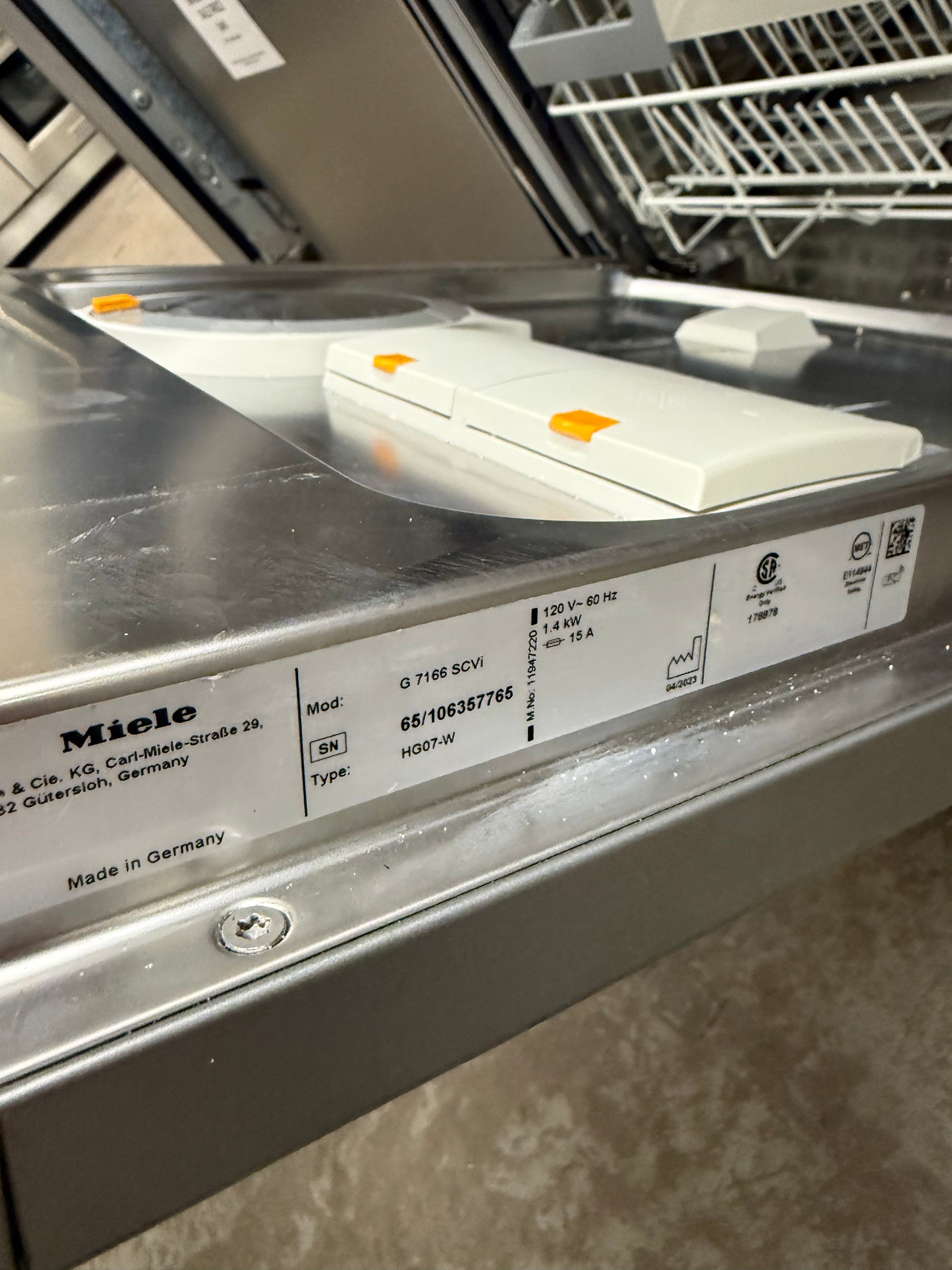 Miele G 7166 SCVi 24" Panel Ready Dishwasher