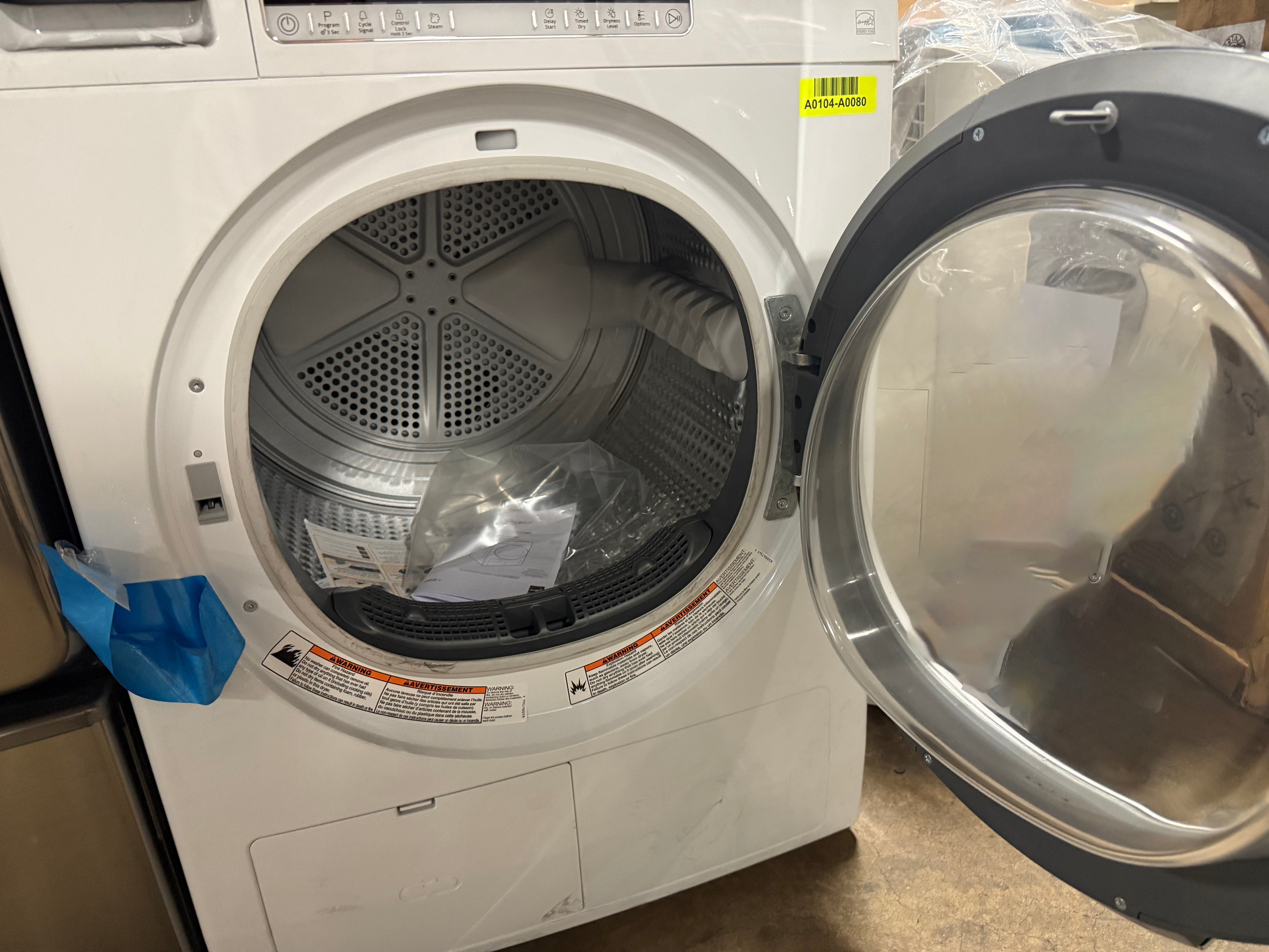 Whirlpool WHD5090GW 24" White Electric Dryer