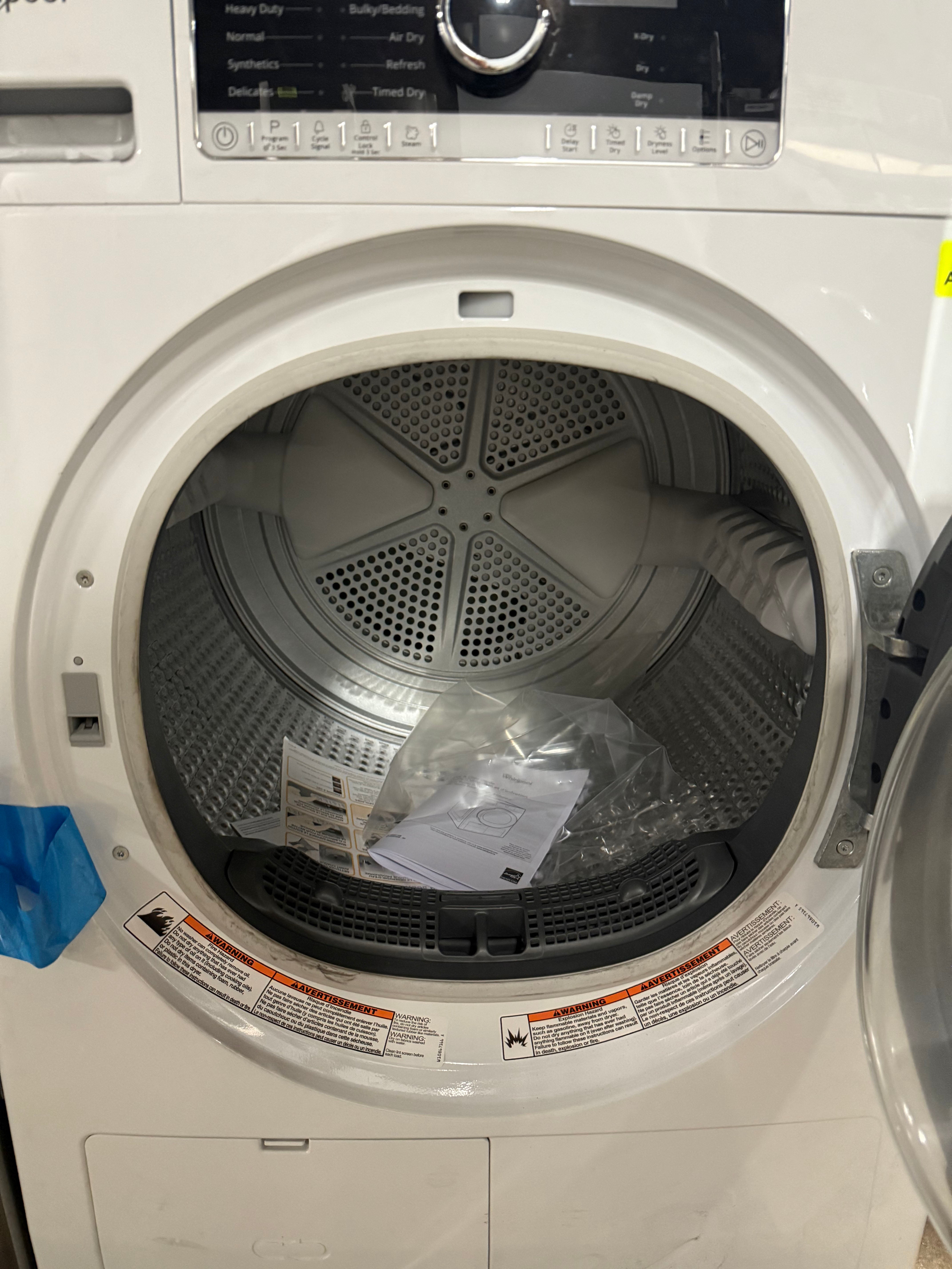 Whirlpool WHD5090GW 24" White Electric Dryer