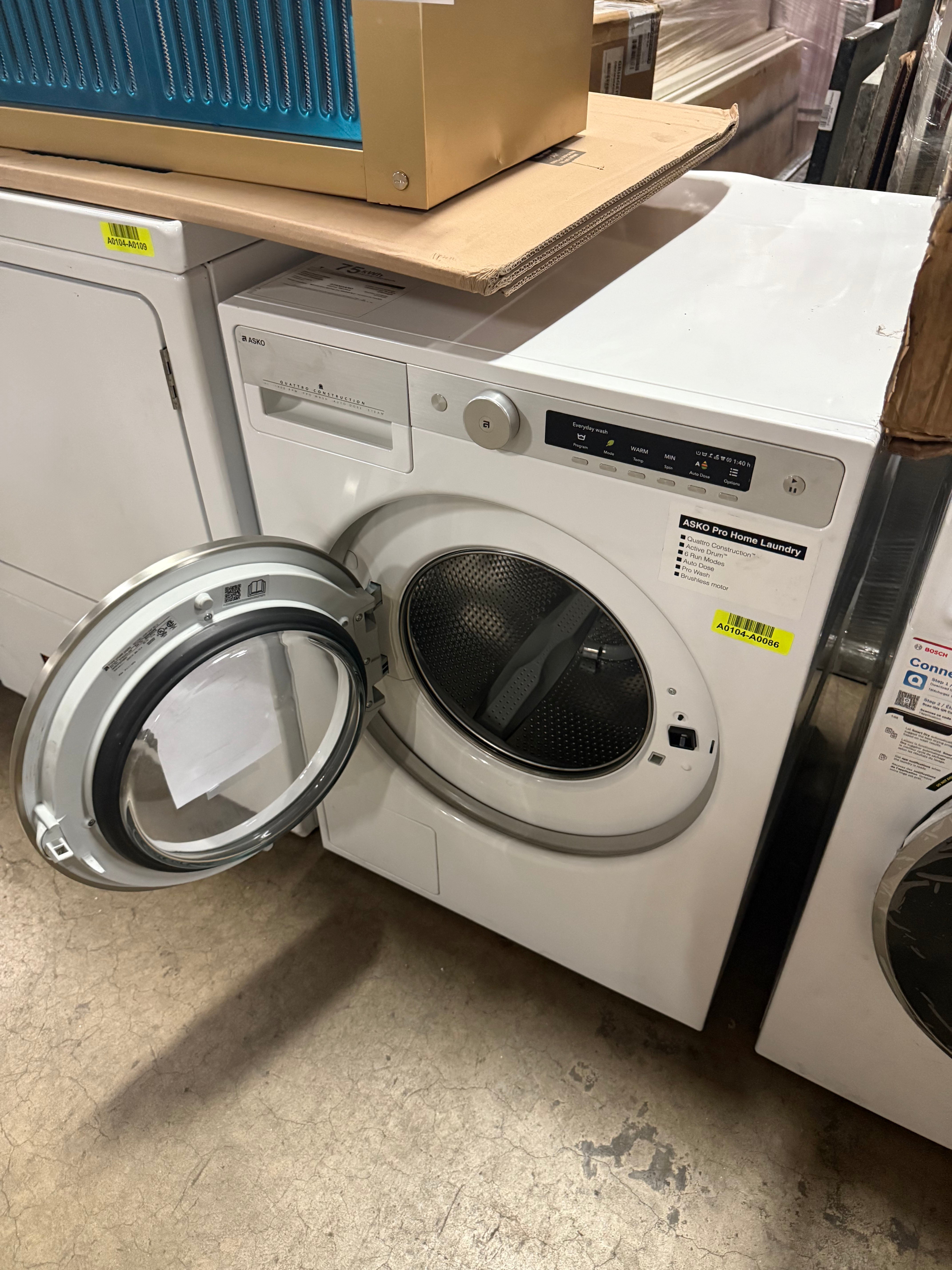 Asko W6124X.W.U 24" White Front Load Washer