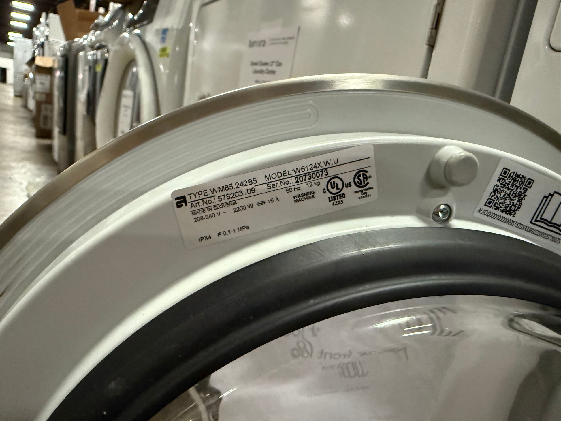 Asko W6124X.W.U 24" White Front Load Washer