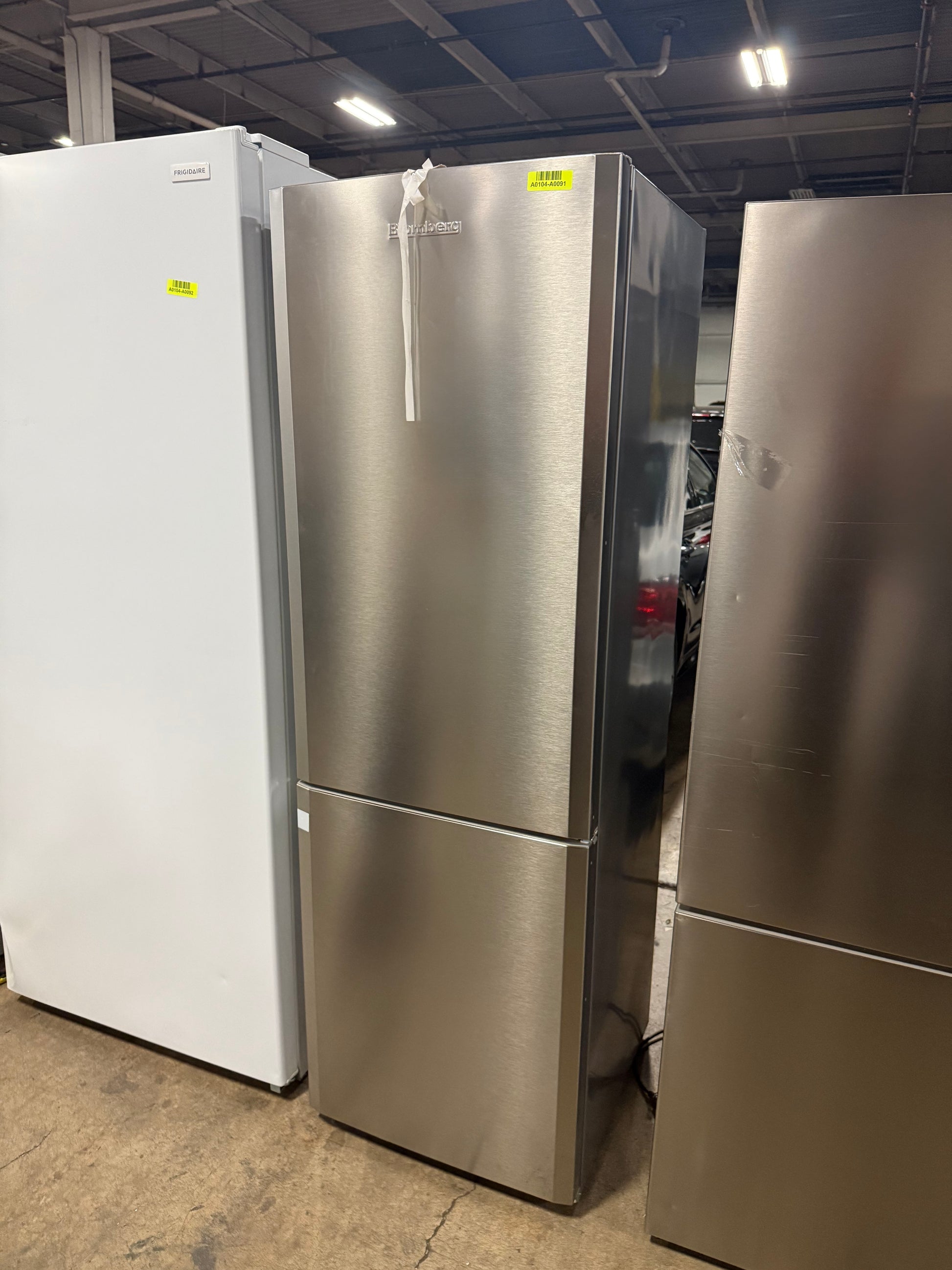 Blomberg BRFB1322SS 24" Stainless Steel Counter Depth Bottom Freezer Refrigerator