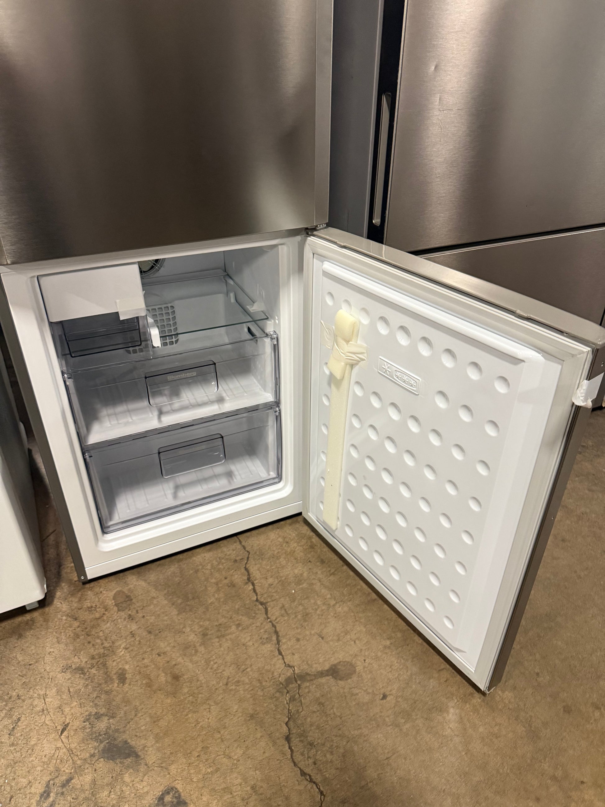 Blomberg BRFB1322SS 24" Stainless Steel Counter Depth Bottom Freezer Refrigerator