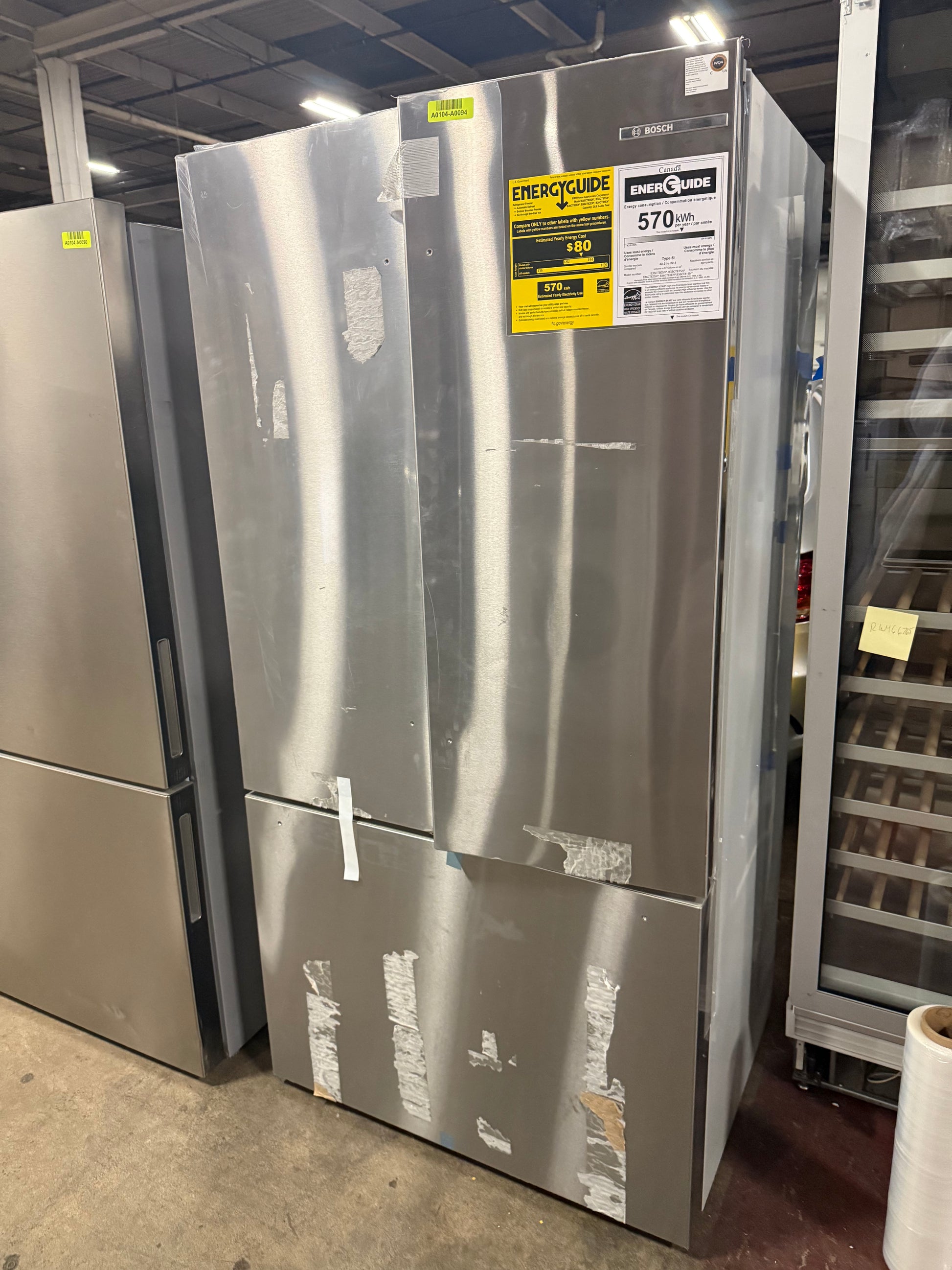 Bosch 800 Series B36CT8OSNS 36" Stainless Steel Counter Depth French Door Refrigerator