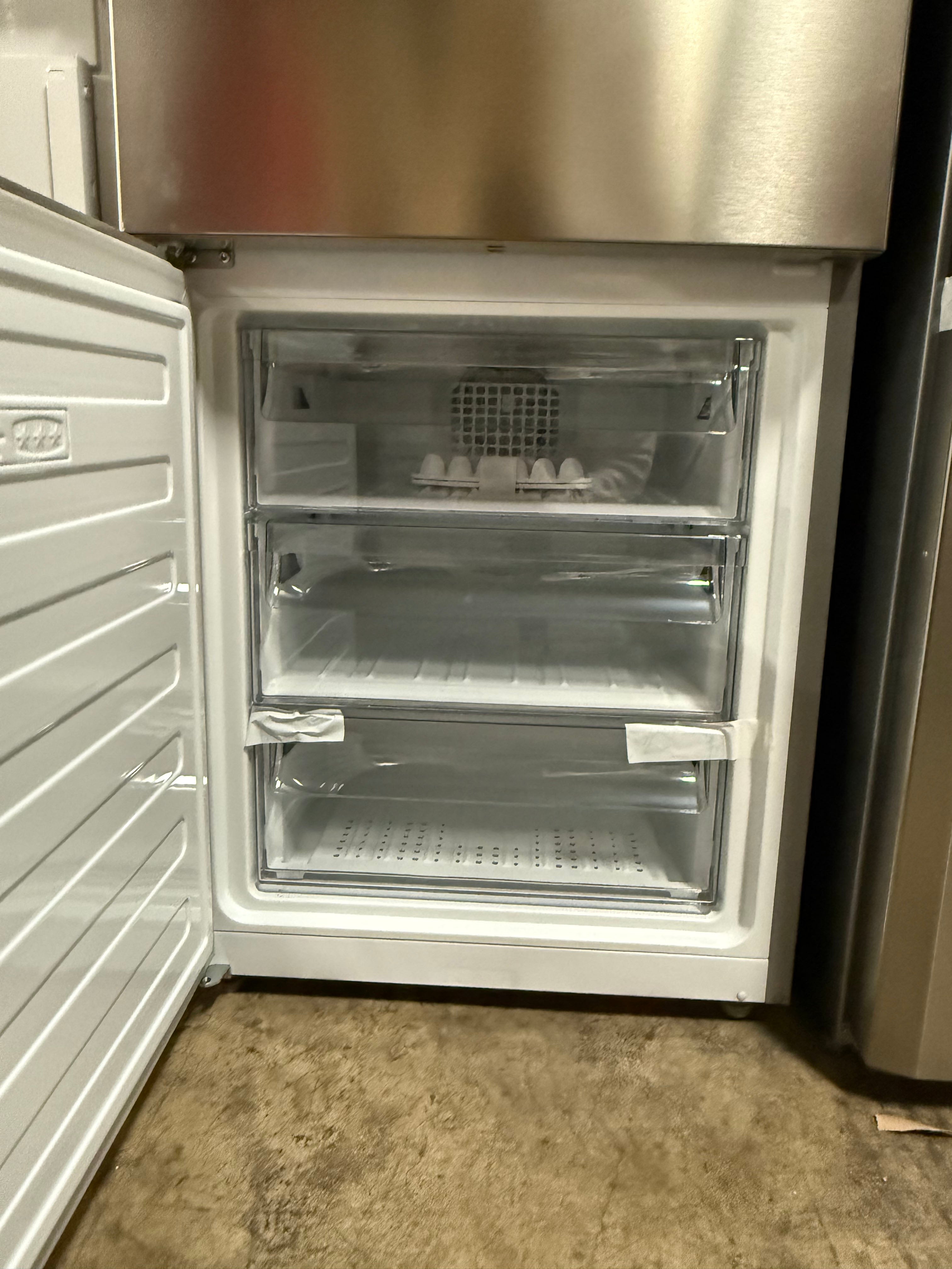 Blomberg 24" Stainless Steel Counter Depth Bottom Freezer Refrigerator