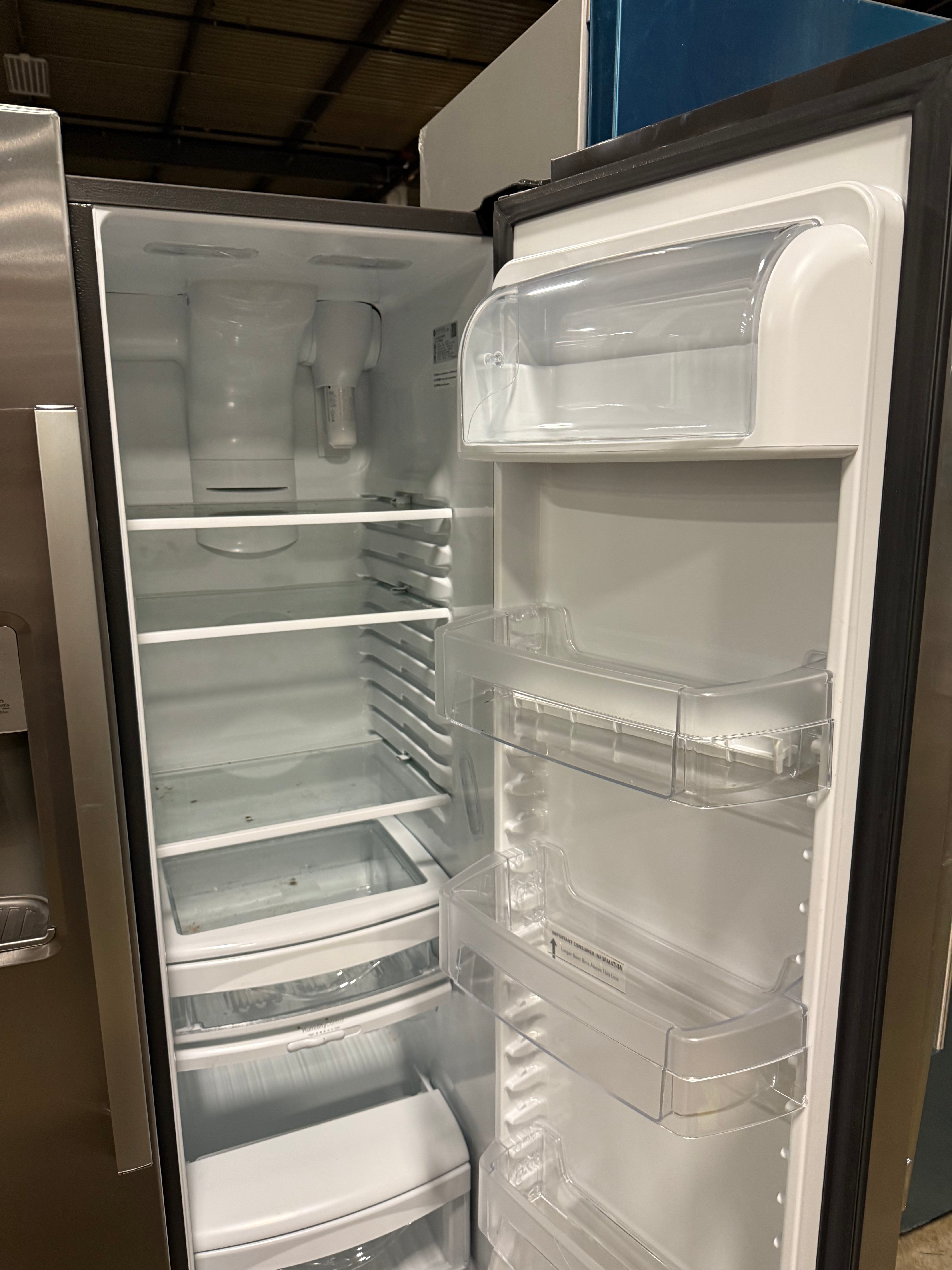 GE GZS22IYNFS 36" Stainless Steel Counter Depth Freestanding Side By Side Refrigerator