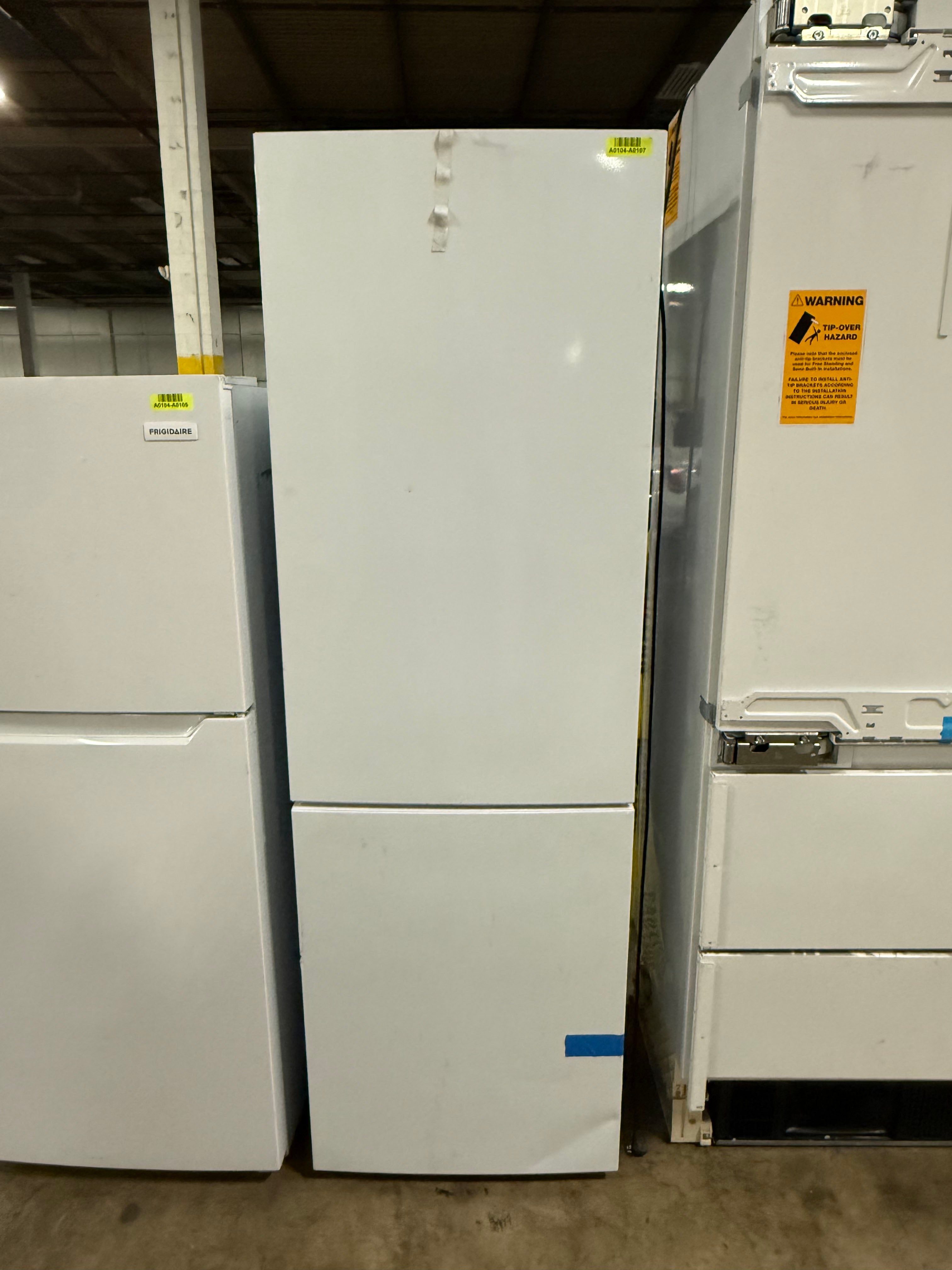 Summit FFBF241W 24" White Counter Depth Bottom Freezer Refrigerator