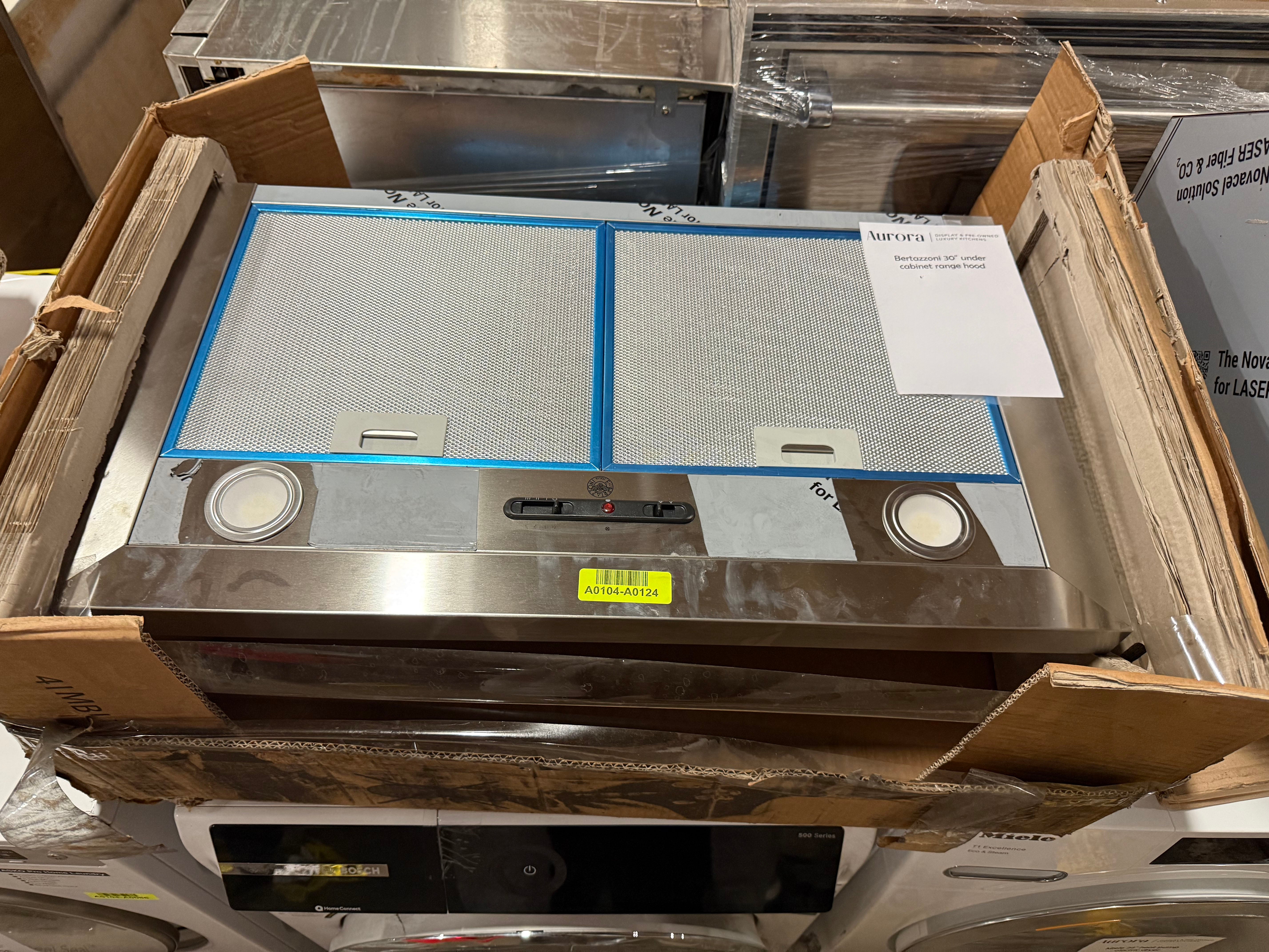 Bertazzoni KU30PRO1XV 30" Stainless Steel Under Cabinet Range Hood with Blower