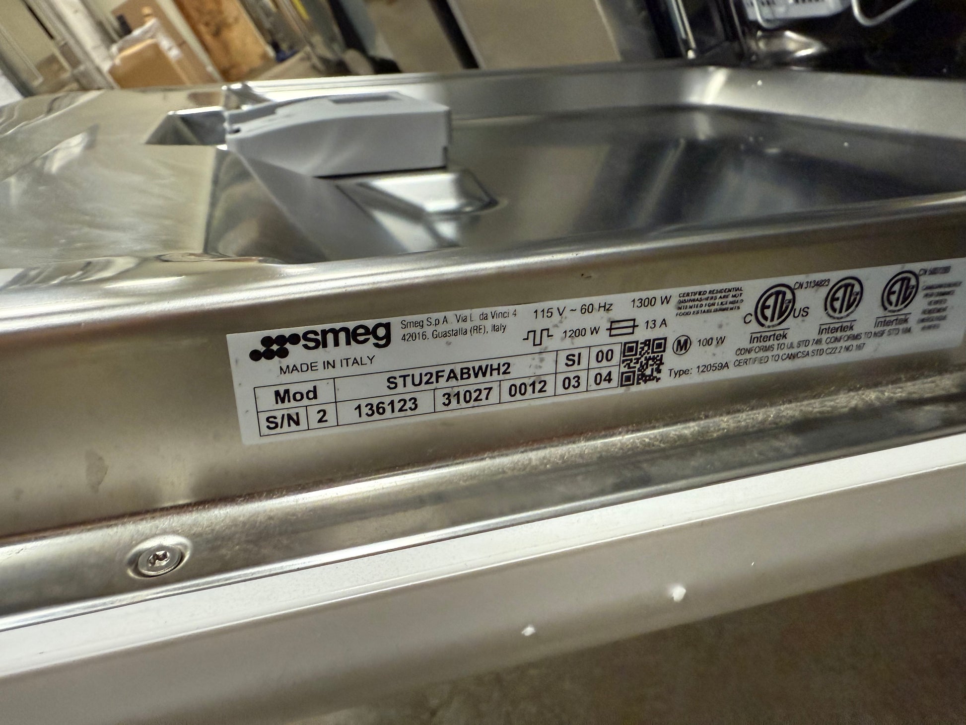 Smeg 50's Retro Design STU2FABWH2 24" White Dishwasher