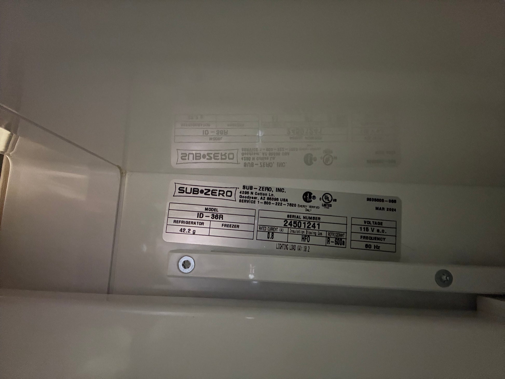 Sub-Zero ID-36R 36" Panel Ready Refrigerator Drawers