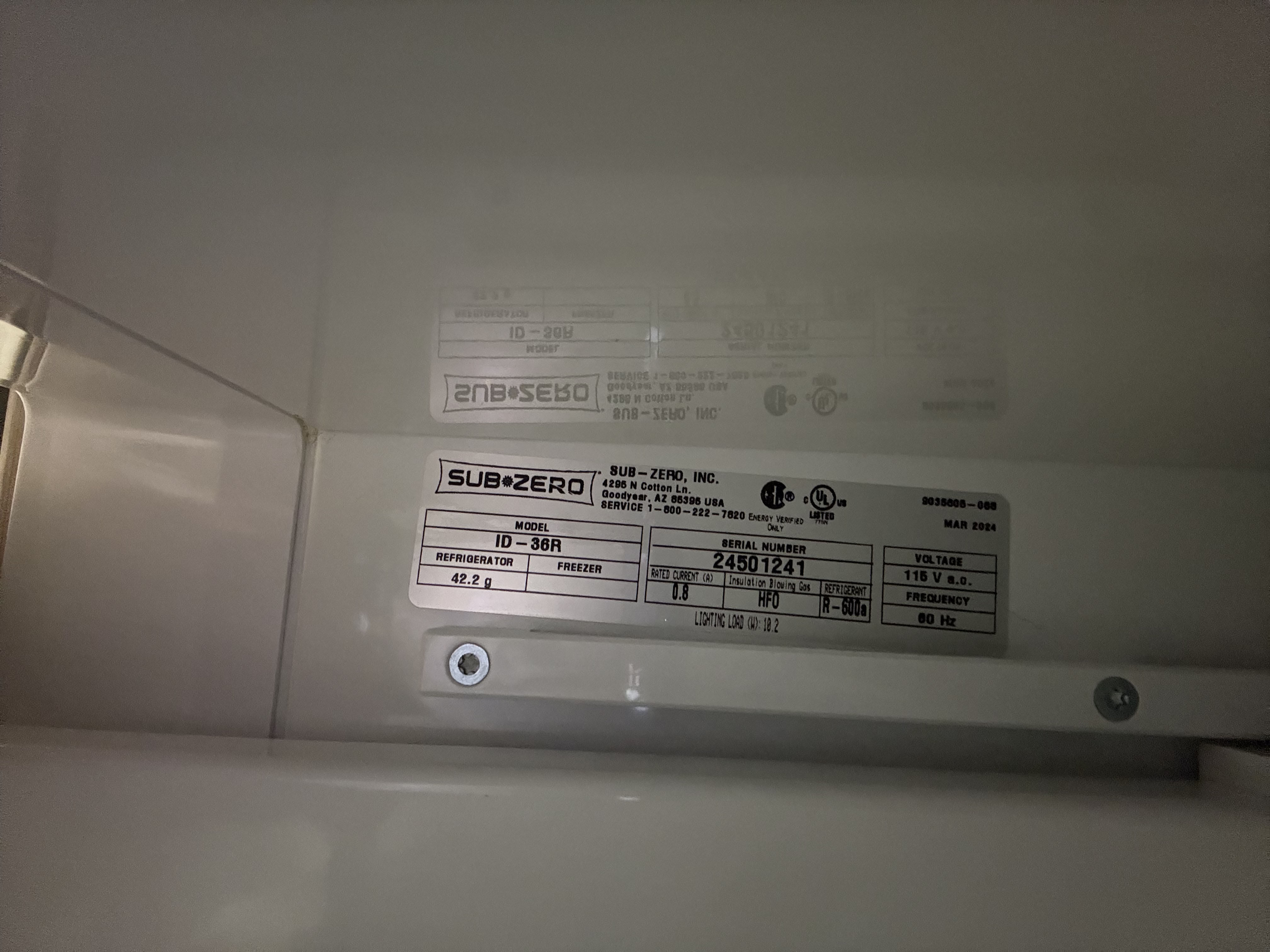 Sub-Zero ID-36R 36" Panel Ready Refrigerator Drawers