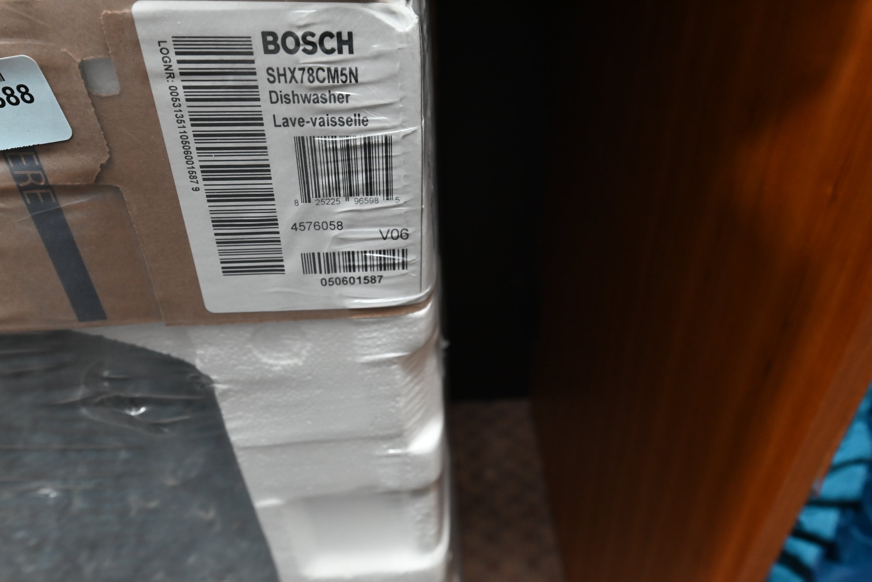 High-end quiet Bosch dishwasher with custom cabinet panel integration