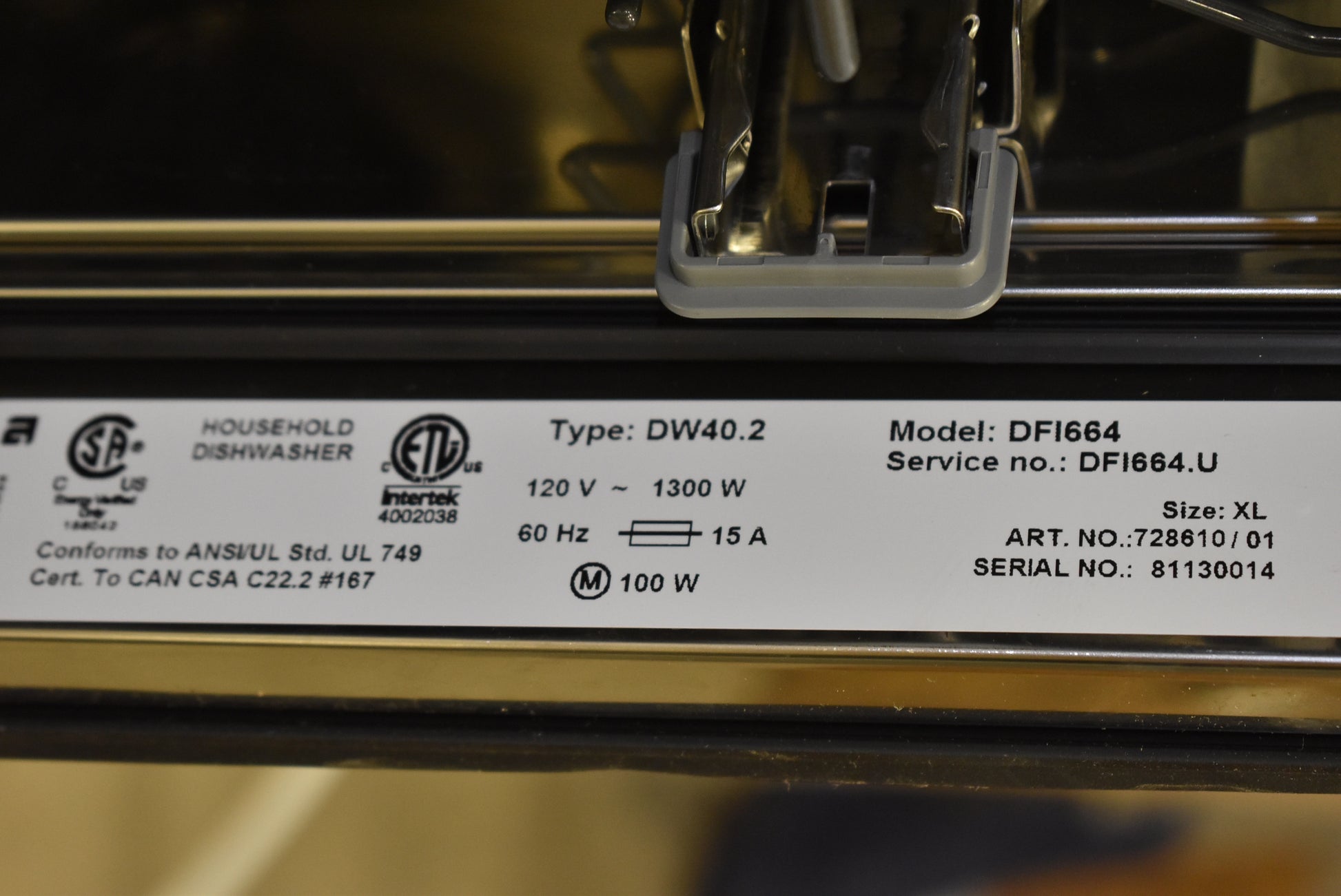 Asko DF1664 24" Panel Ready Fully Integrated Built-In Dishwasher