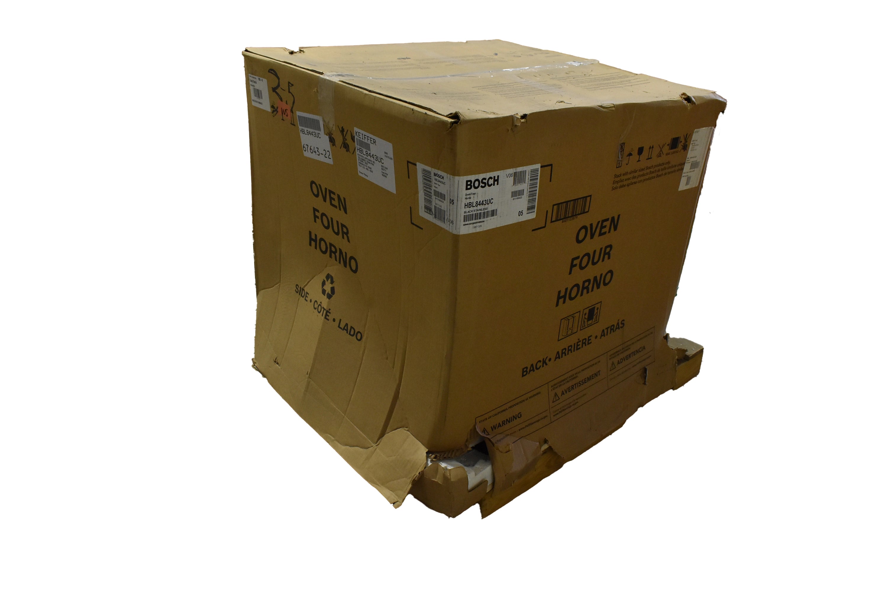 Bosch 800 Series HBL8443UC 30" Black Convection Smart Single Electric Wall Oven