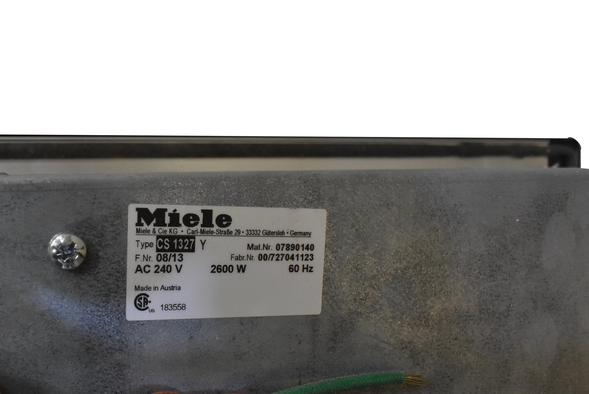 Miele CS 1327 Y 15 Stainless Steel Electric Tepan Yaki Grill