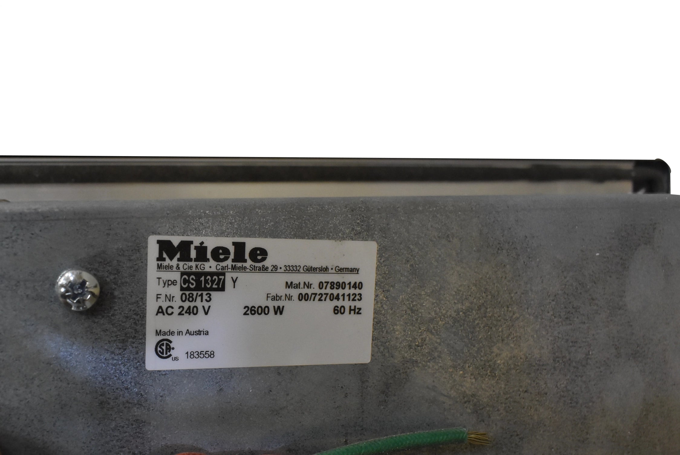 Miele CS 1327 Y 15 Stainless Steel Electric Tepan Yaki Grill