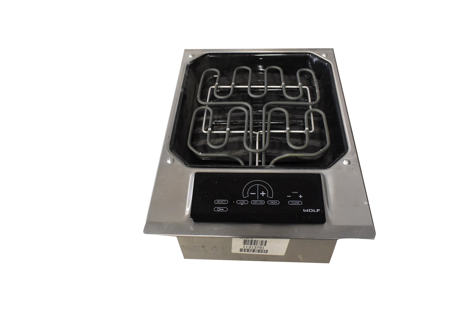 Wolf IG15/S 15" Stainless Steel Electric Grill Module, 2 Burner, Drop-In
