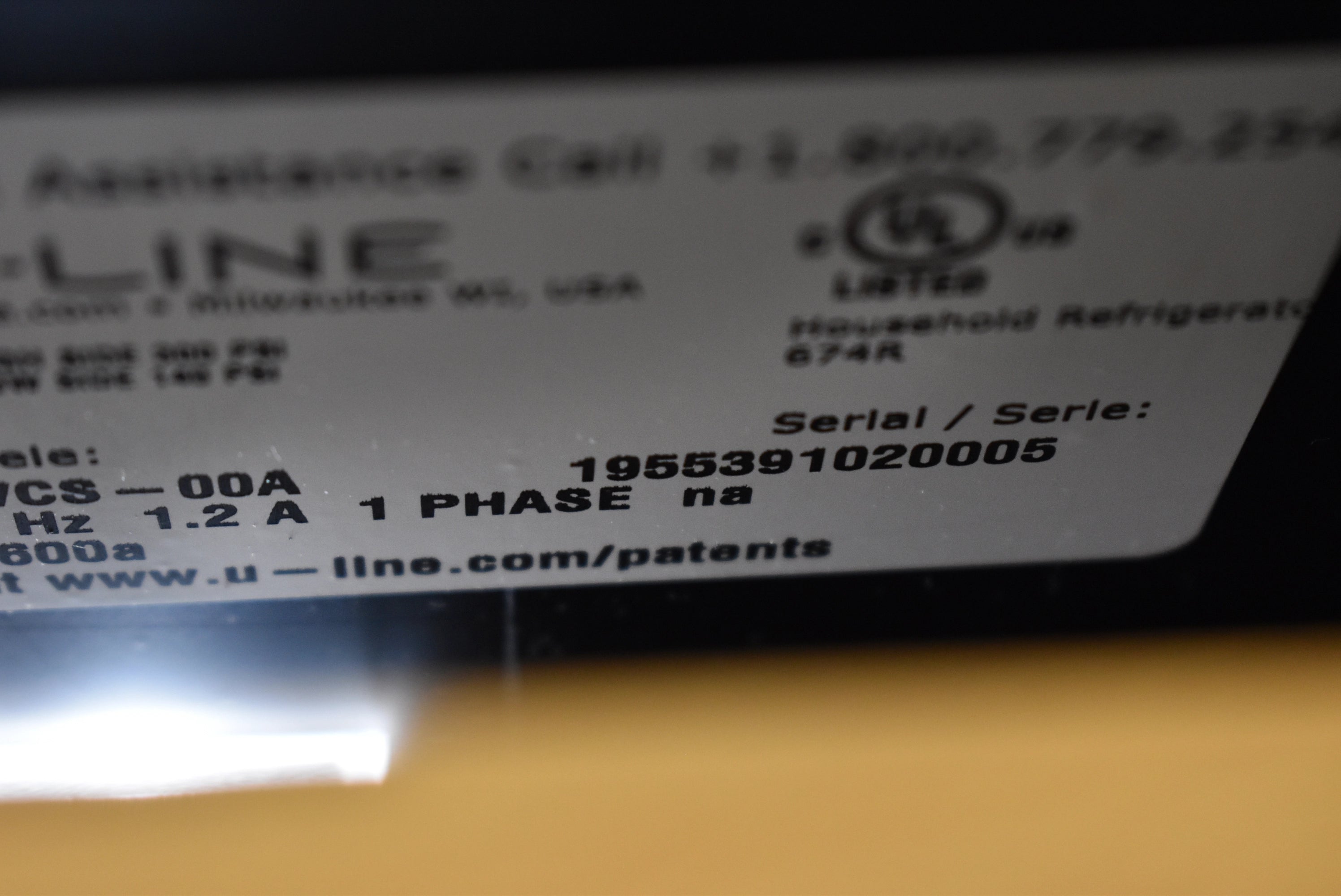 U-Line U2224WCS00A 24" Stainless Steel and Glass Door Built-In Wine Cooler