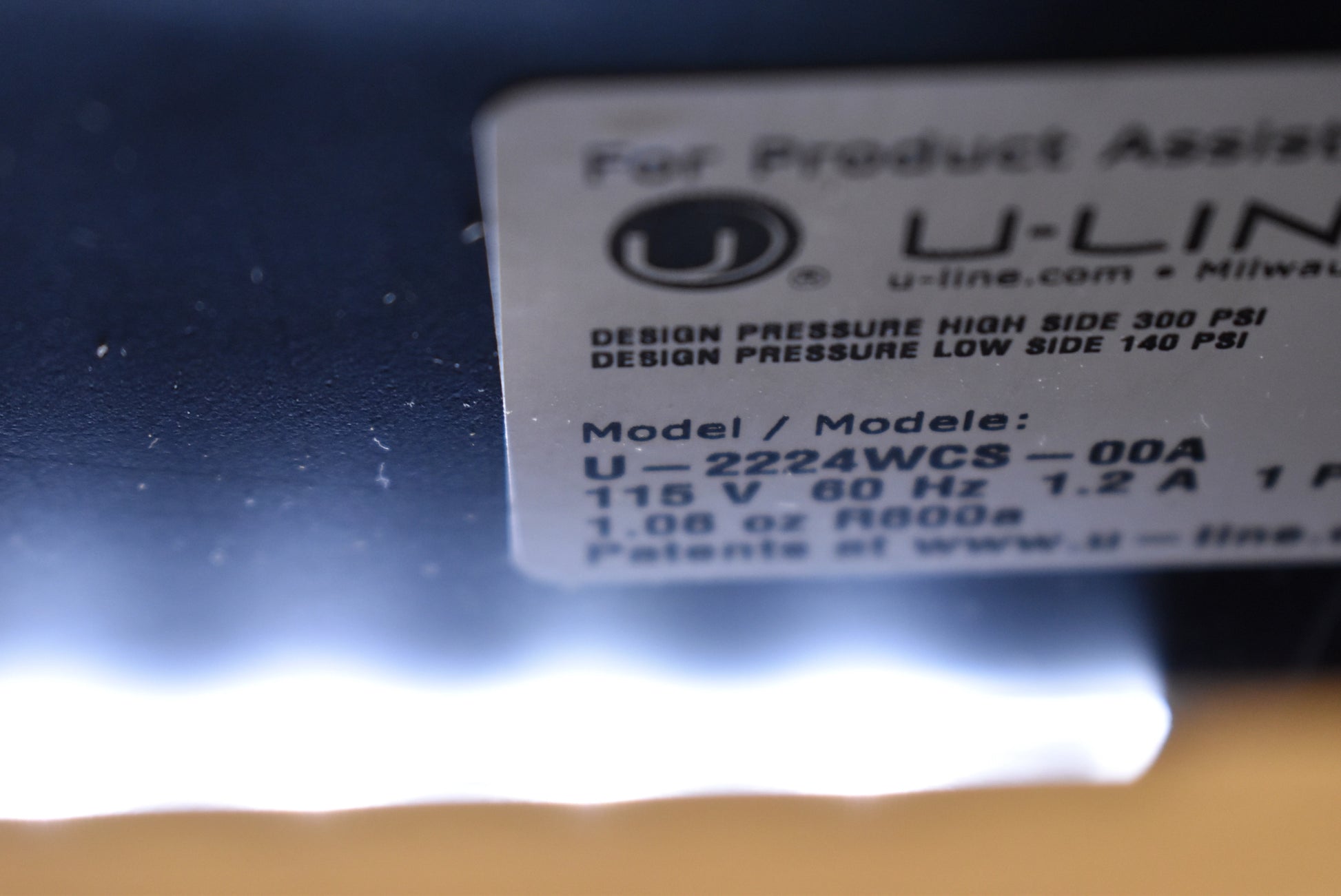 U-Line U2224WCS00A 24" Stainless Steel and Glass Door Built-In Wine Cooler