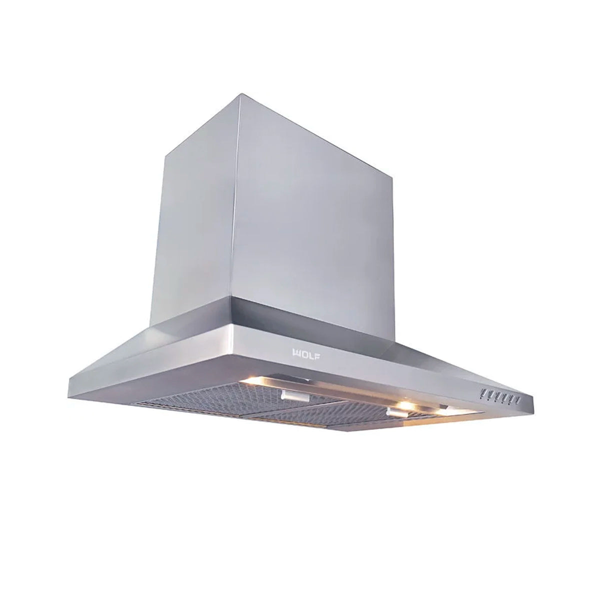 Wolf IH4227 42" Stainless Steel Island Chimney Range Hood, No Blower