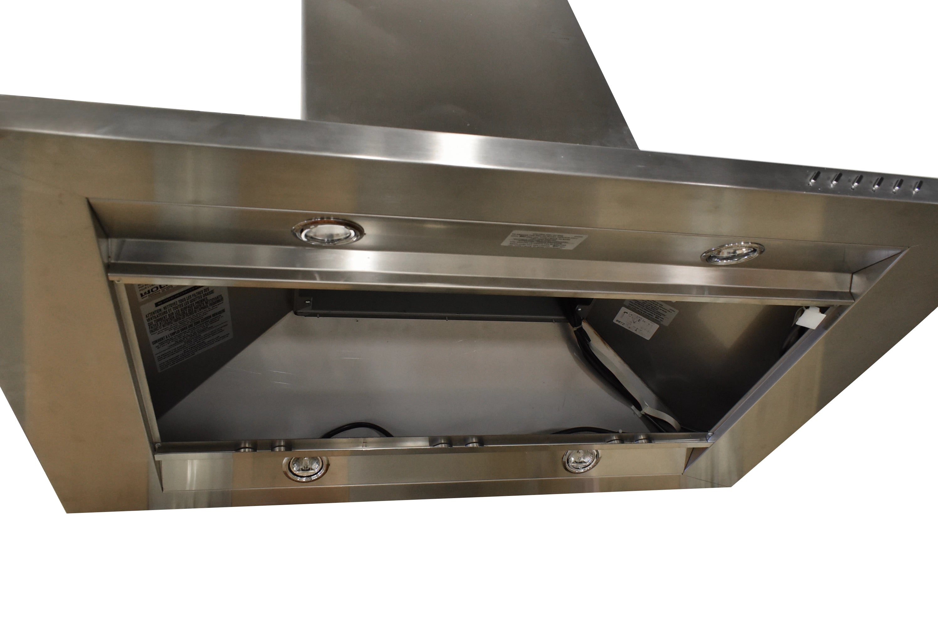 Wolf IH4227 42" Stainless Steel Island Chimney Range Hood, No Blower