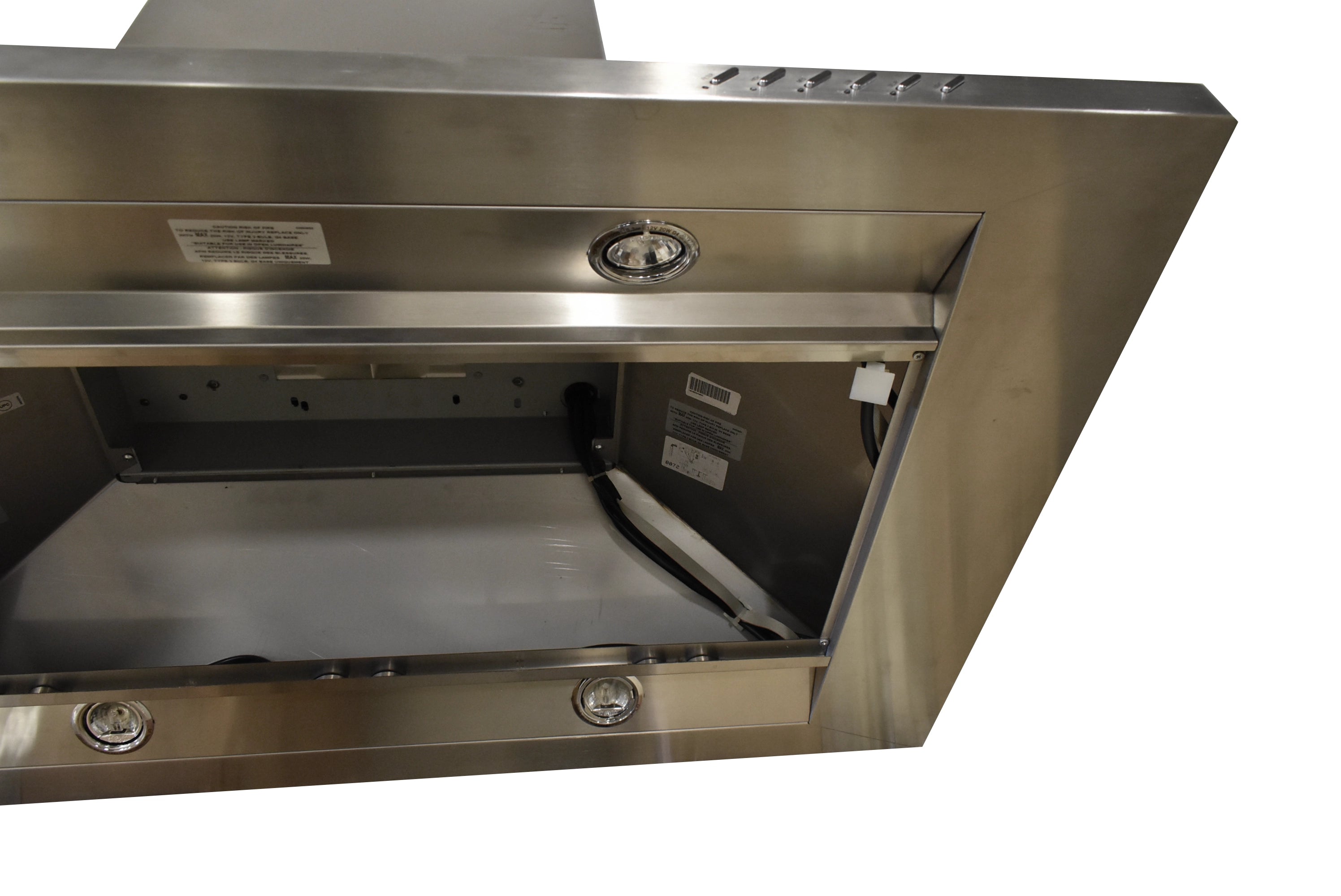 Wolf IH4227 42" Stainless Steel Island Chimney Range Hood, No Blower