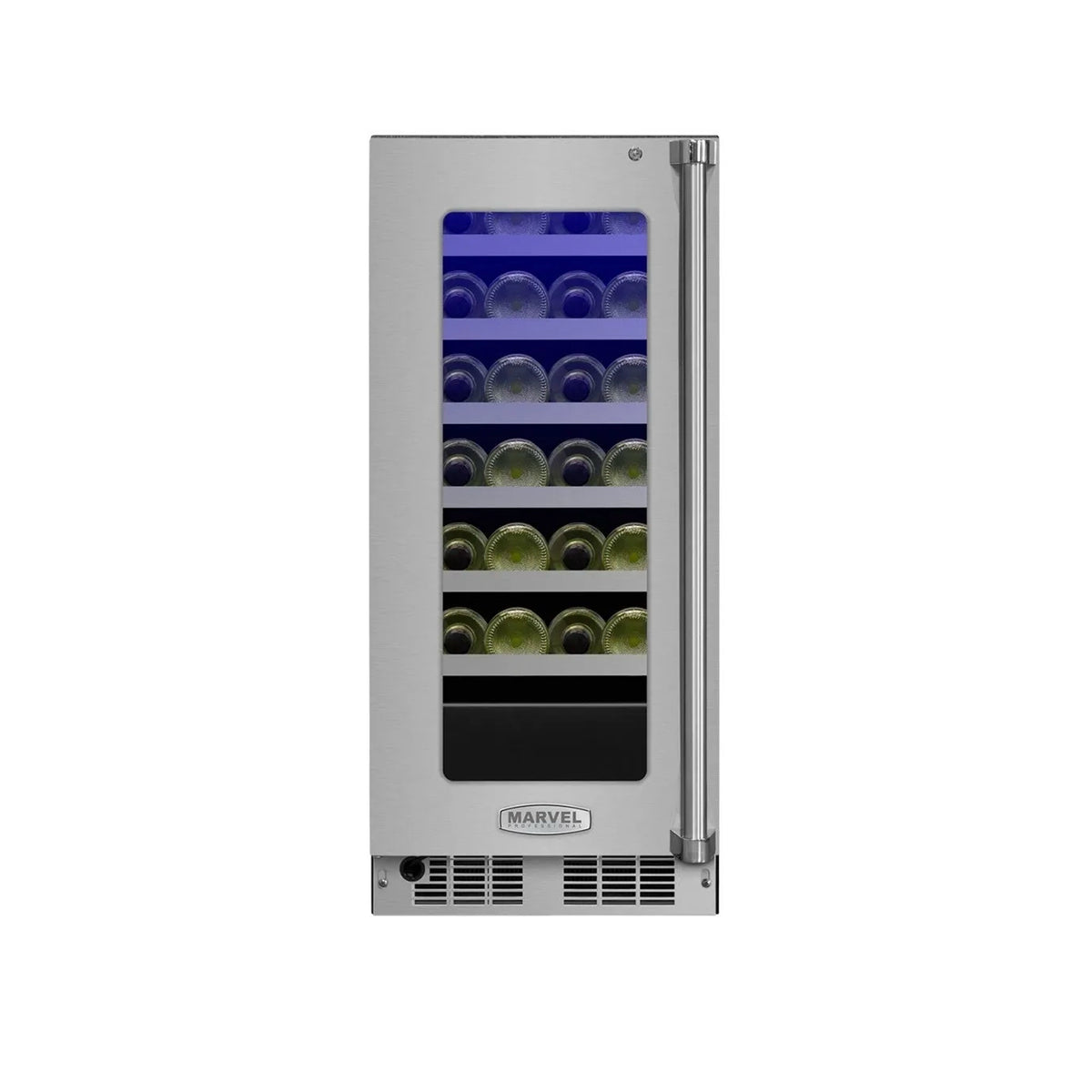 Marvel MP15WSF4LP 15" Panel Ready Glass Door Wine Cooler, Single Zone, 2019