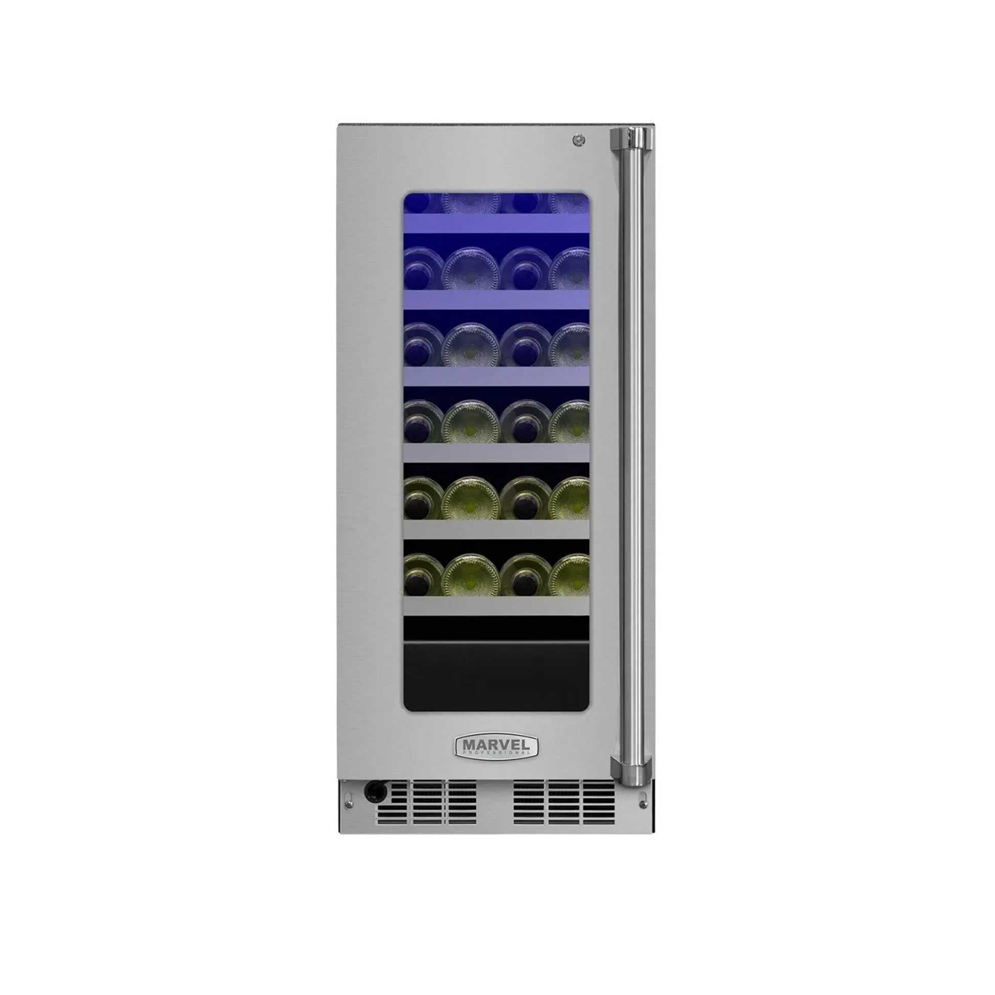 Marvel MP15WSF4LP 15" Panel Ready Glass Door Wine Cooler, Single Zone, 2019