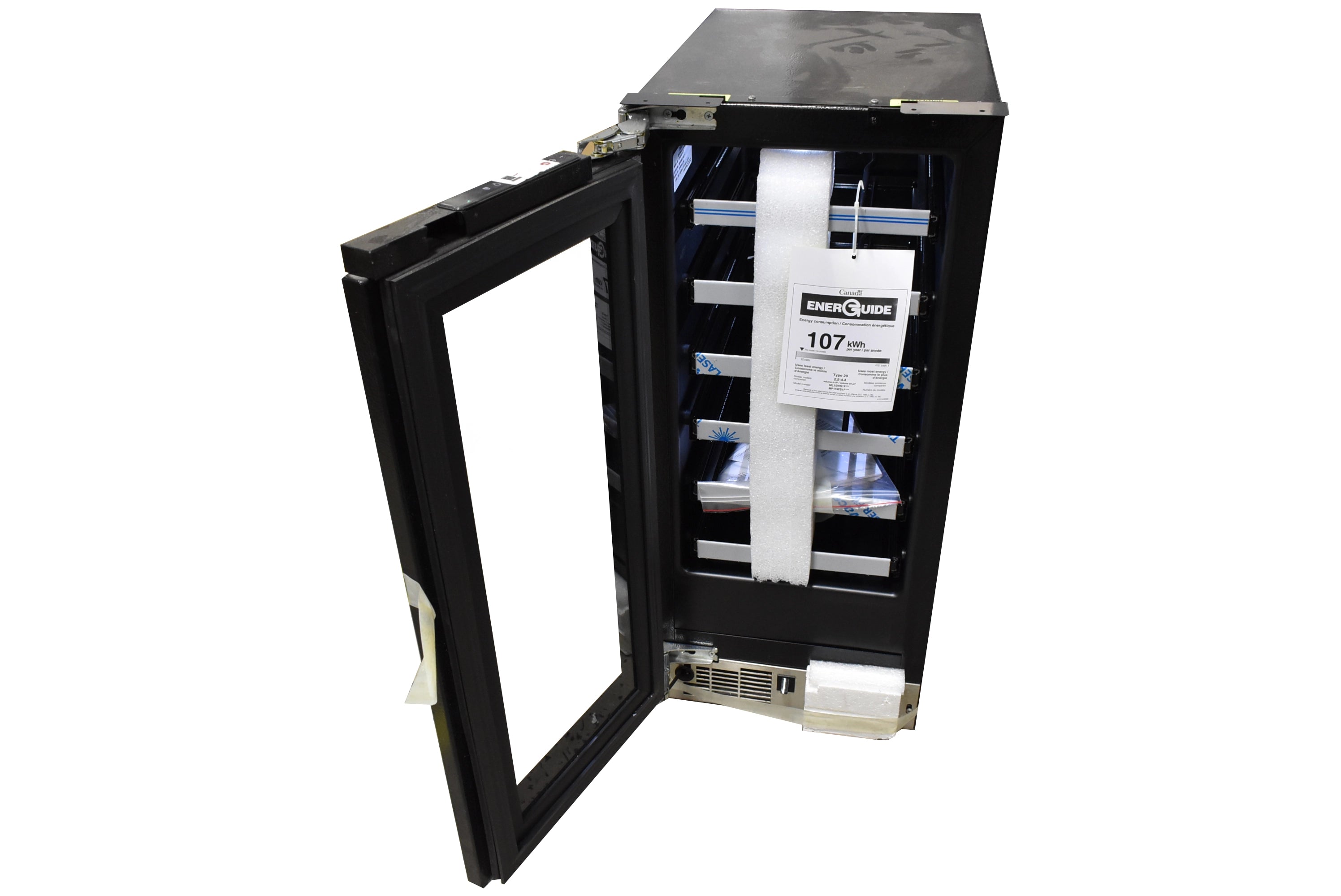 Marvel MP15WSF4LP 15" Panel Ready Glass Door Wine Cooler, Single Zone, 2019