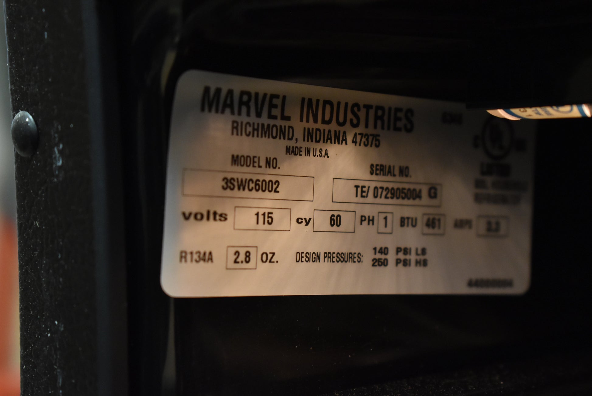 Marvel 3SWC3002 15" Panel Ready and Glass Door Wine Cooler