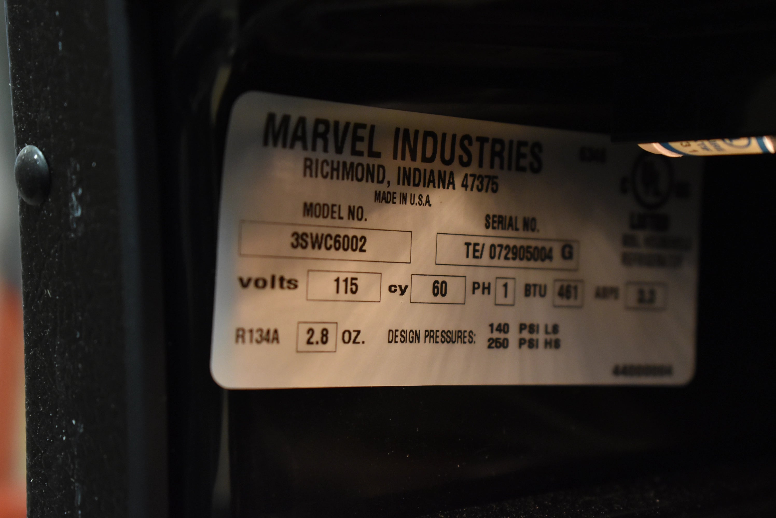 Marvel 3SWC3002 15" Panel Ready and Glass Door Wine Cooler