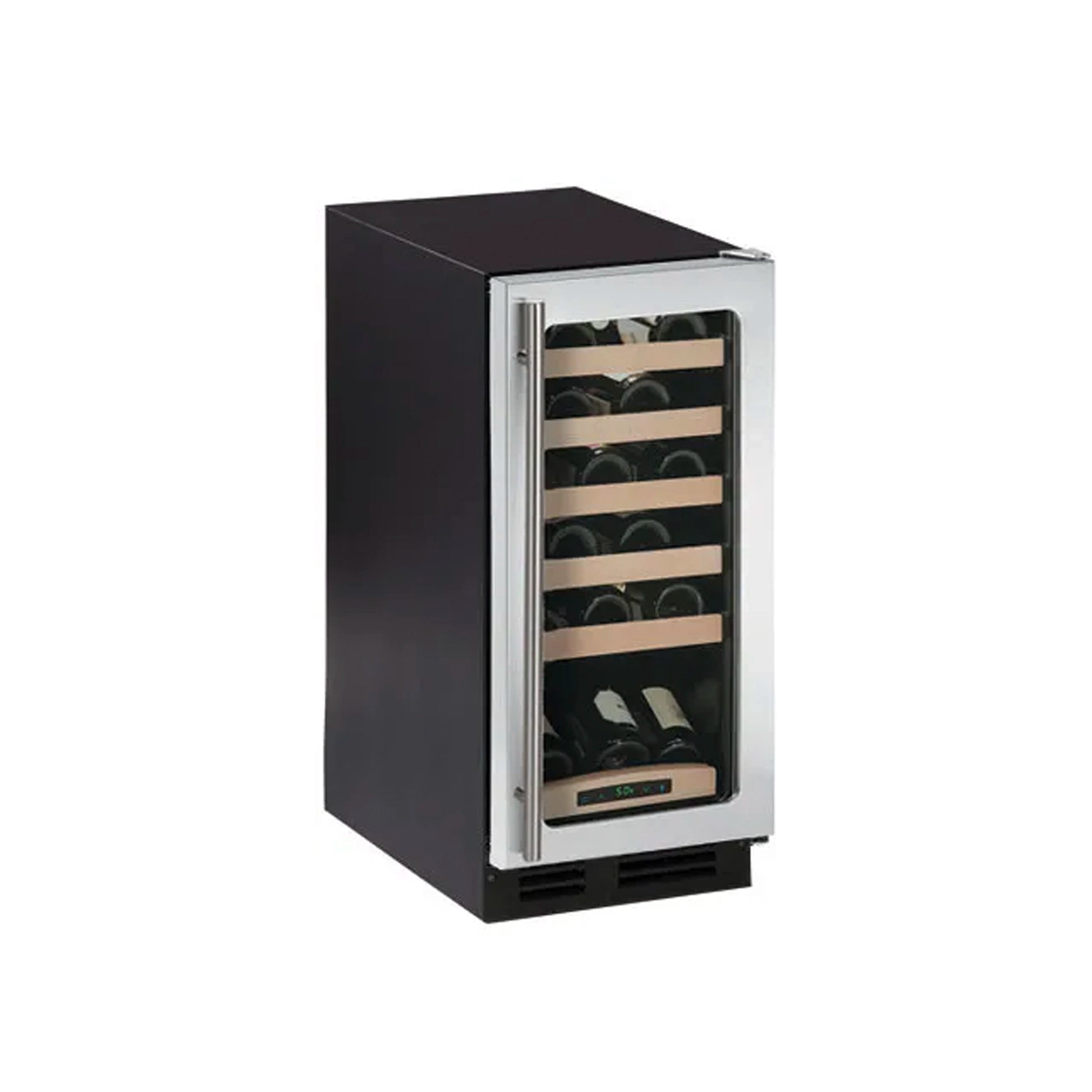 U-Line U-2115WCS-00 15" Stainless Steel and Glass Door Built-in Wine Cooler