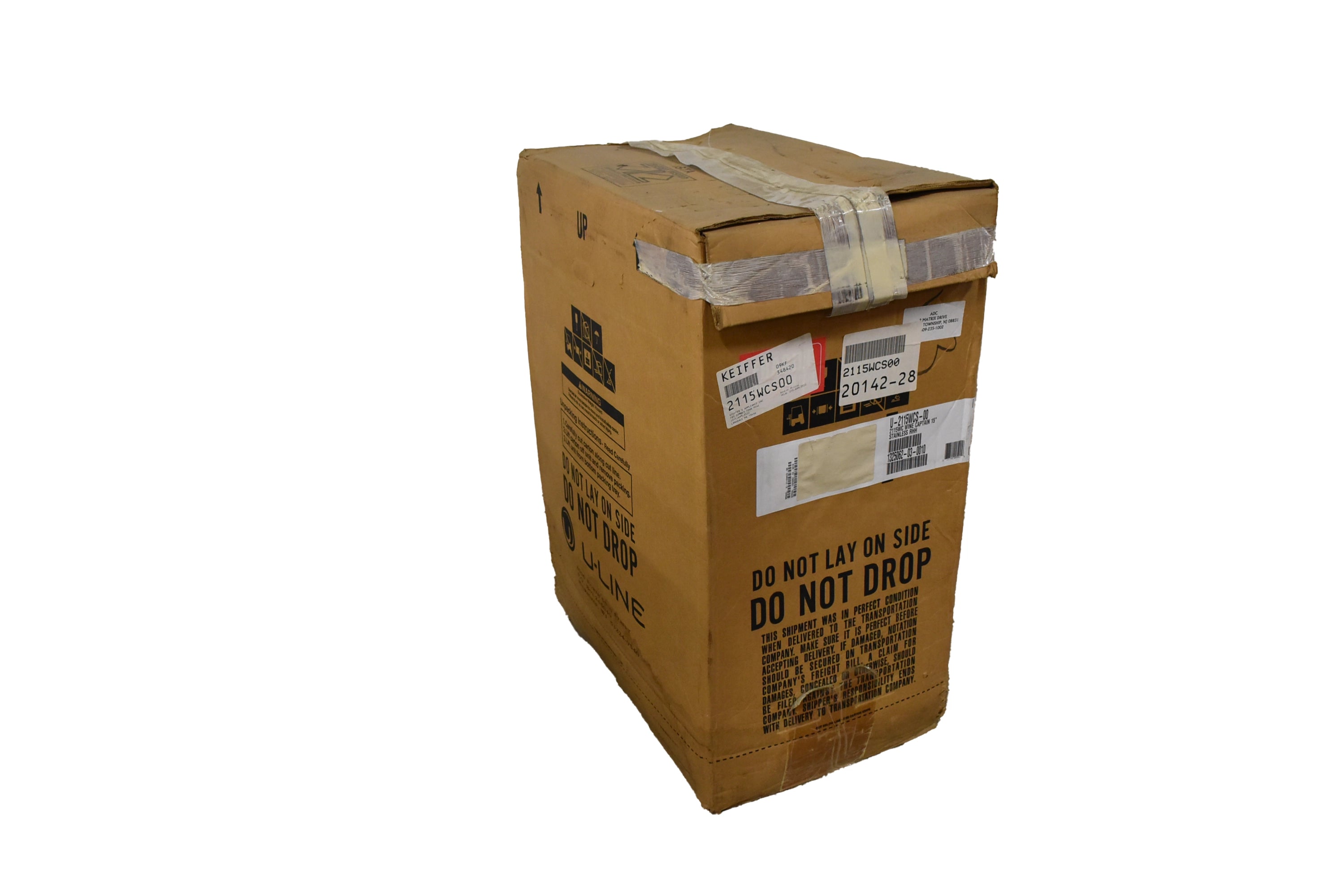 U-Line U-2115WCS-00 15" Stainless Steel and Glass Door Built-in Wine Cooler