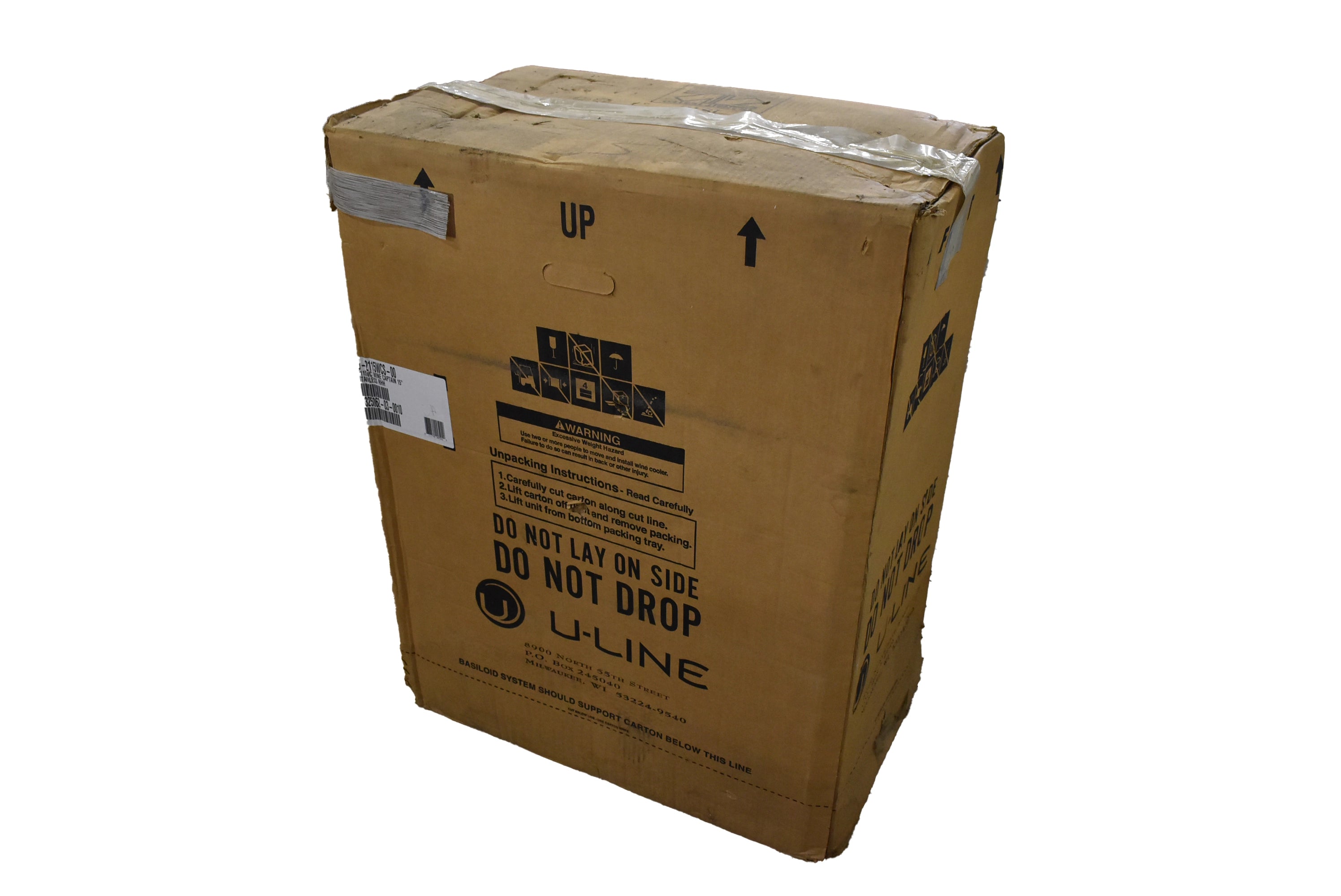 U-Line U-2115WCS-00 15" Stainless Steel and Glass Door Built-in Wine Cooler