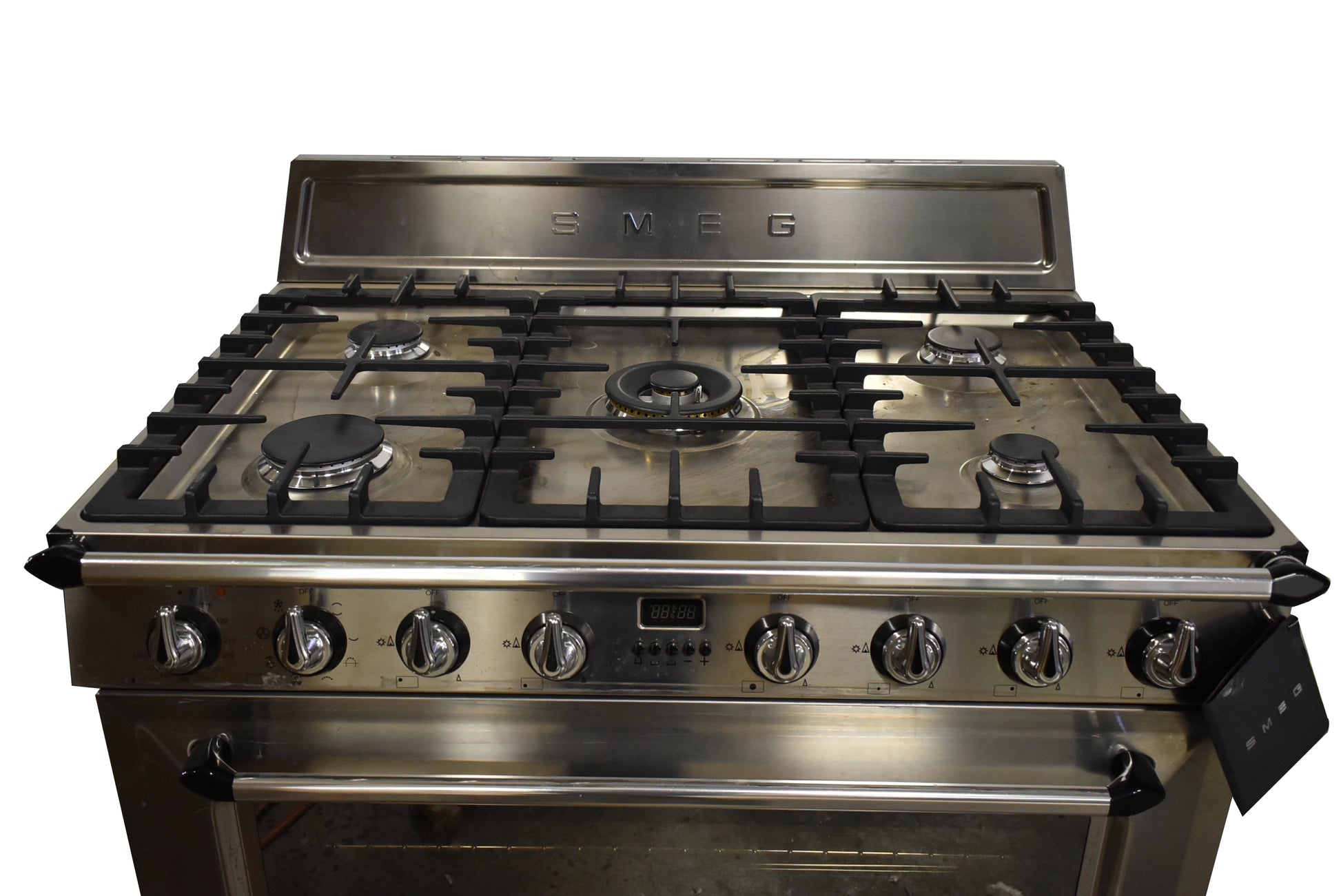 Smeg TRU90X 36" Stainless Steel Freestanding Dual Fuel Range