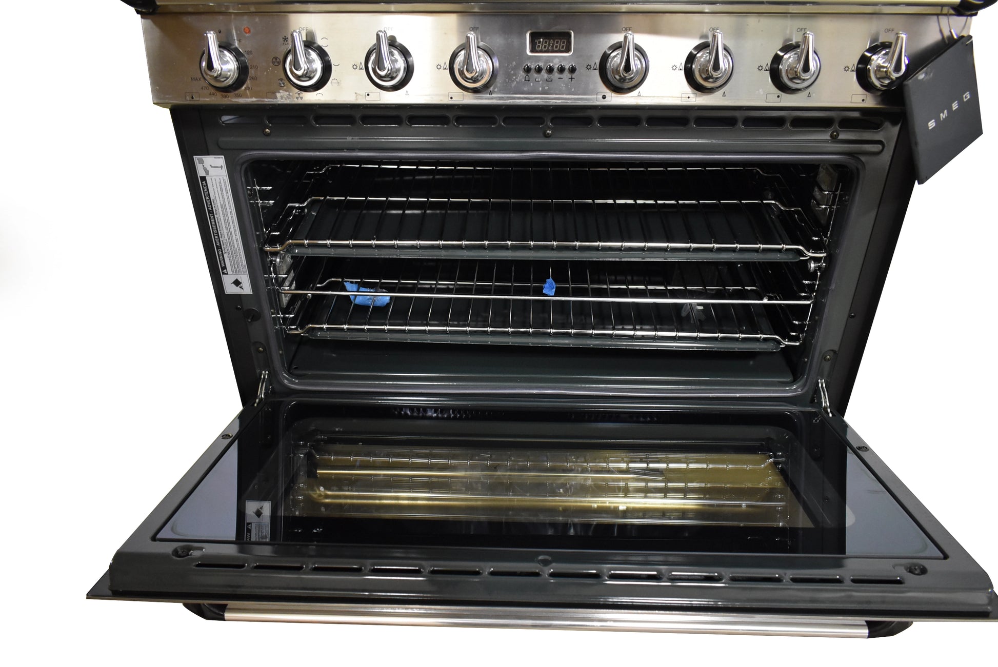 Smeg TRU90X 36" Stainless Steel Freestanding Dual Fuel Range