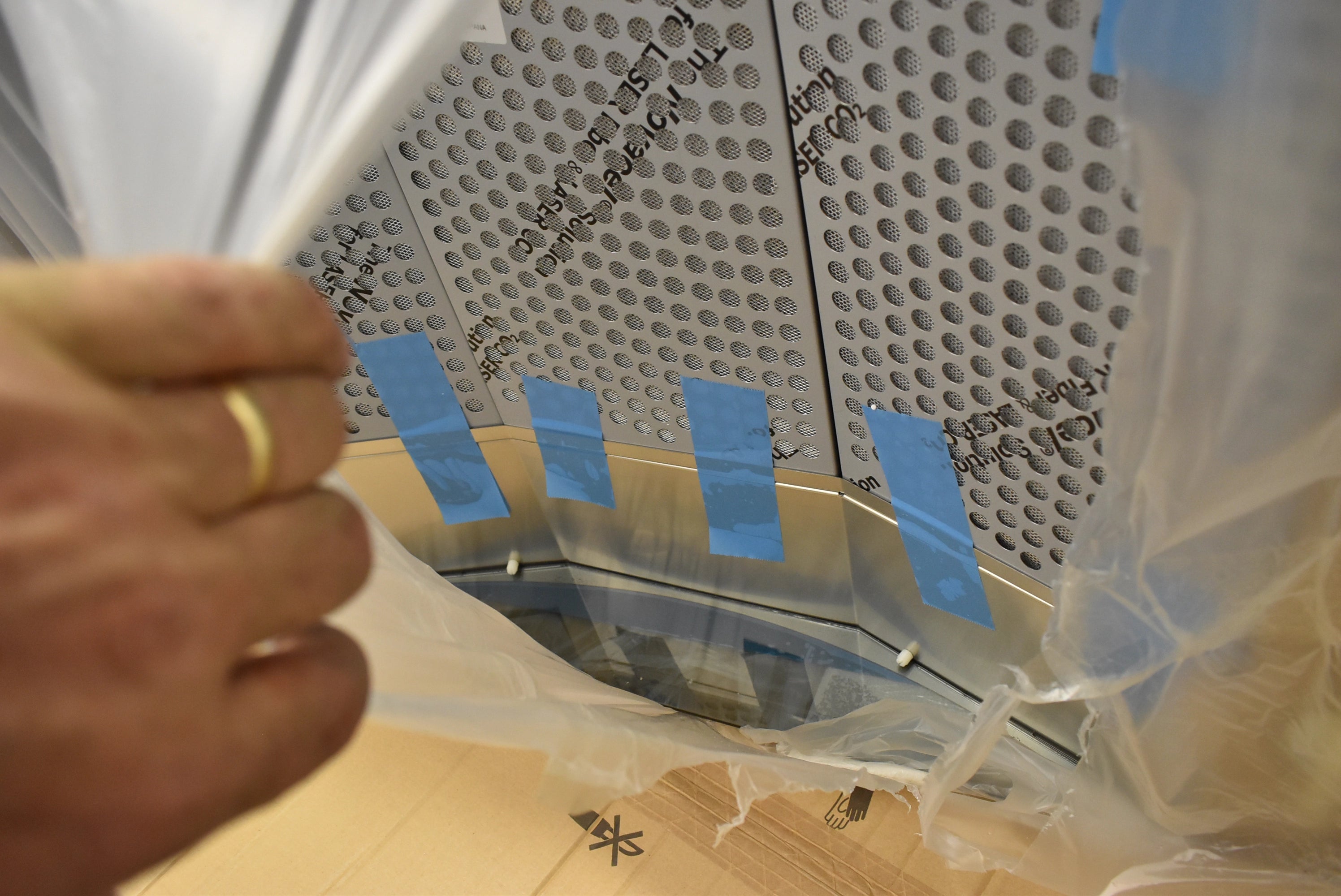 Monogram ZV850SPSS 36" Stainless Island Mount Chimney Range Hood, with Blower