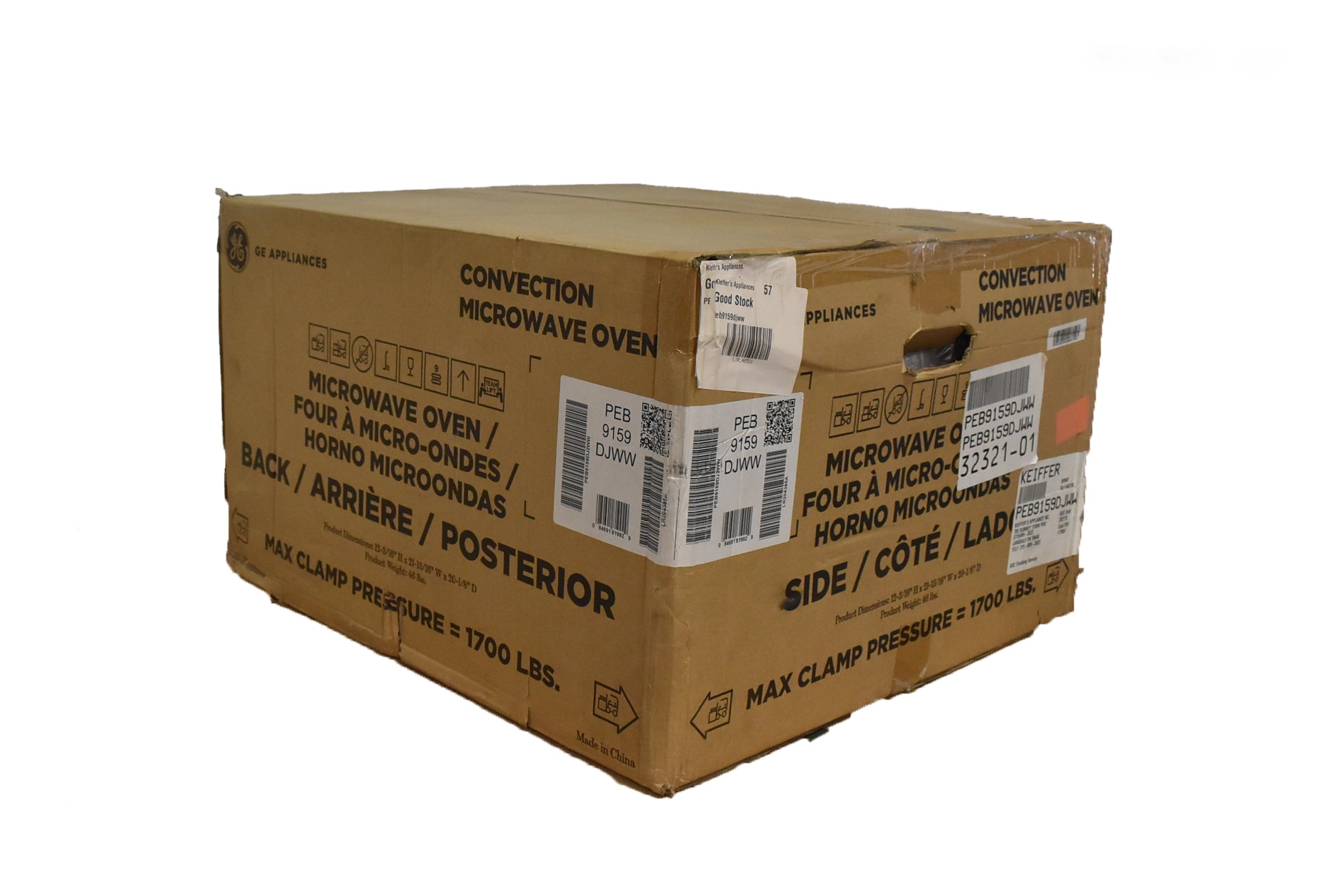 GE Profile PEB9159DJWW 22" White Countertop Convection Microwave Oven