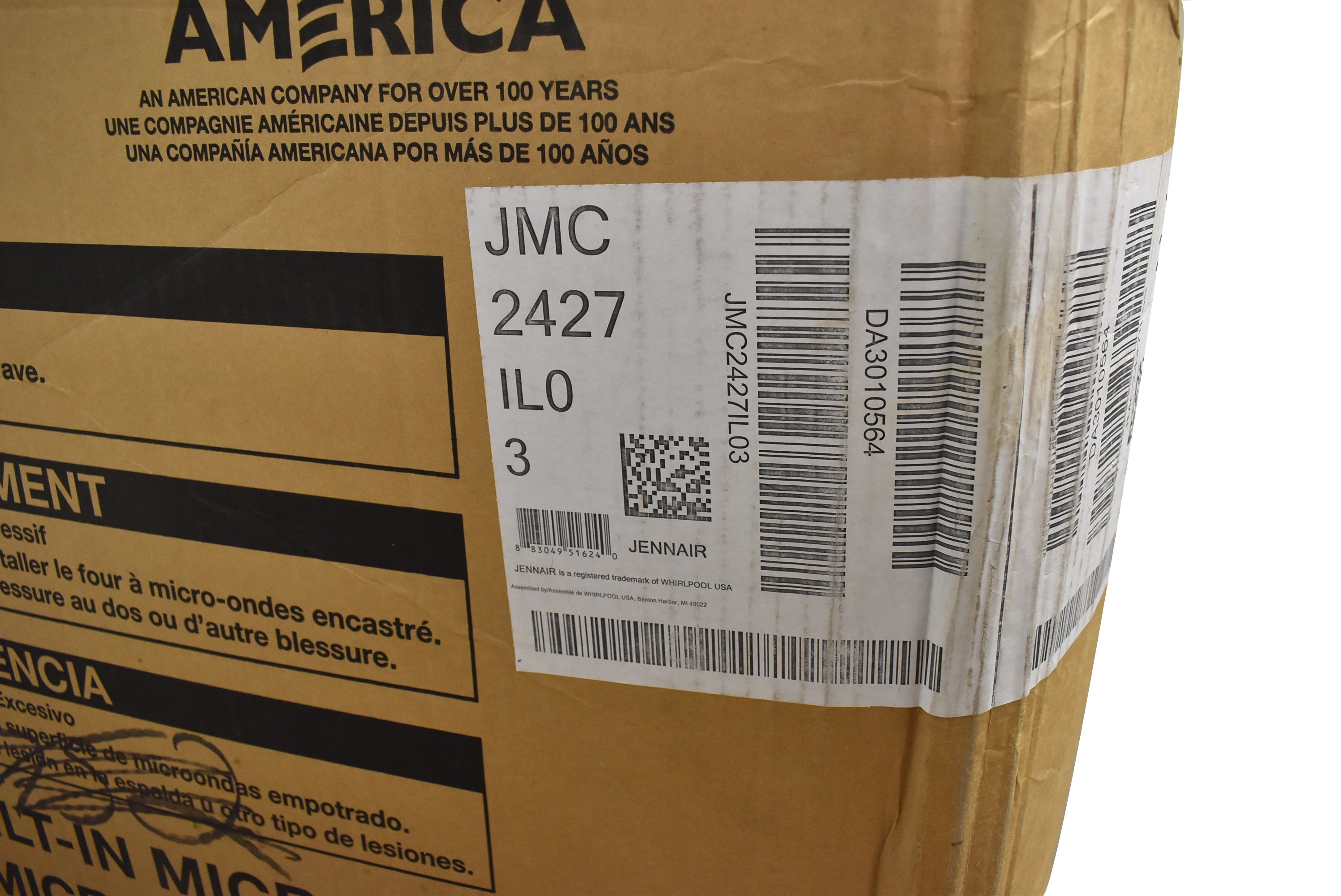 JennAir JMC2427IL 27" Stainless Steel Built-In Microwave Oven