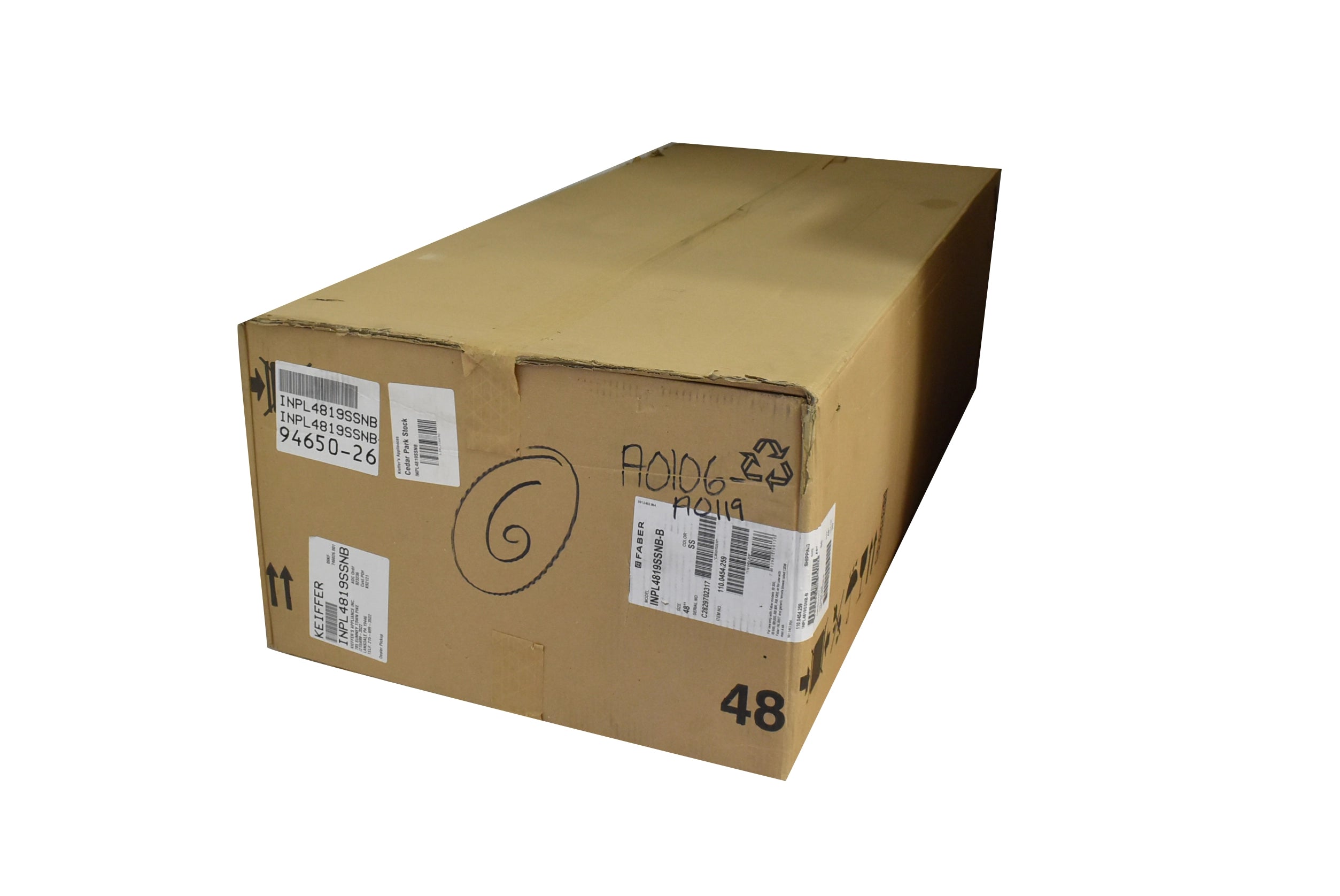 Faber INPL4819SSNB-B 48" Stainless Inca Pro Plus Range Hood Insert