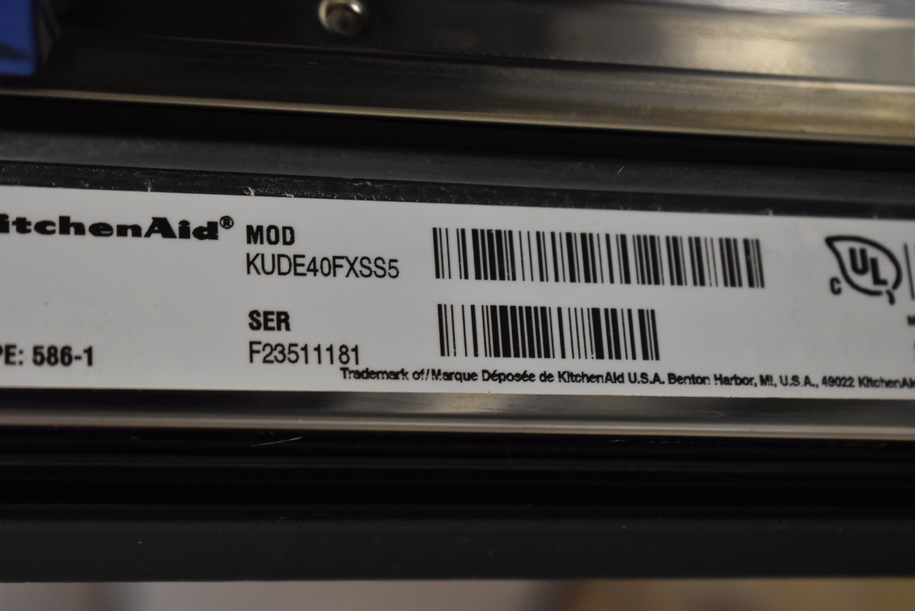 KitchenAid KUDE40FXSS 24" Stainless Steel Dishwasher