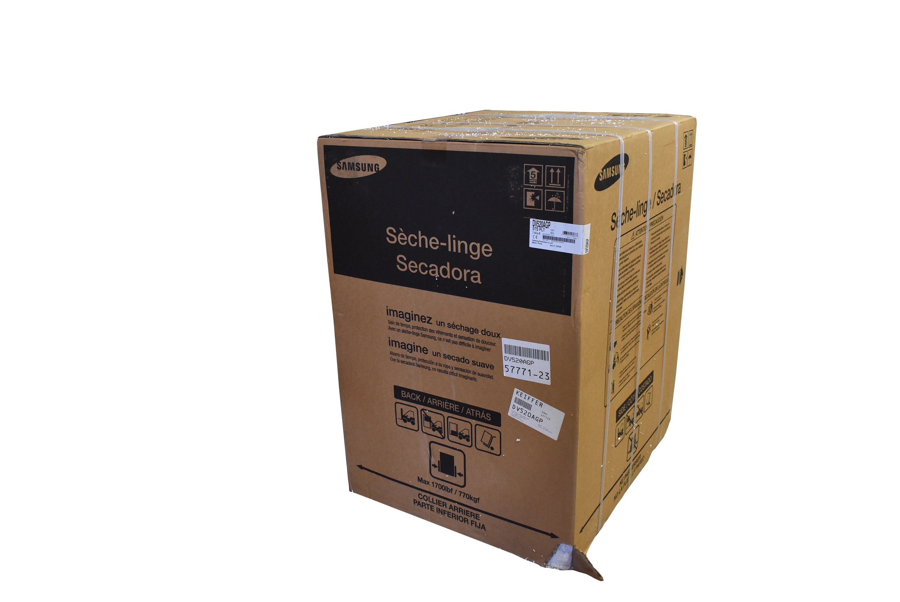 Samsung DV520AGP 27" Platinum Gas Dryer