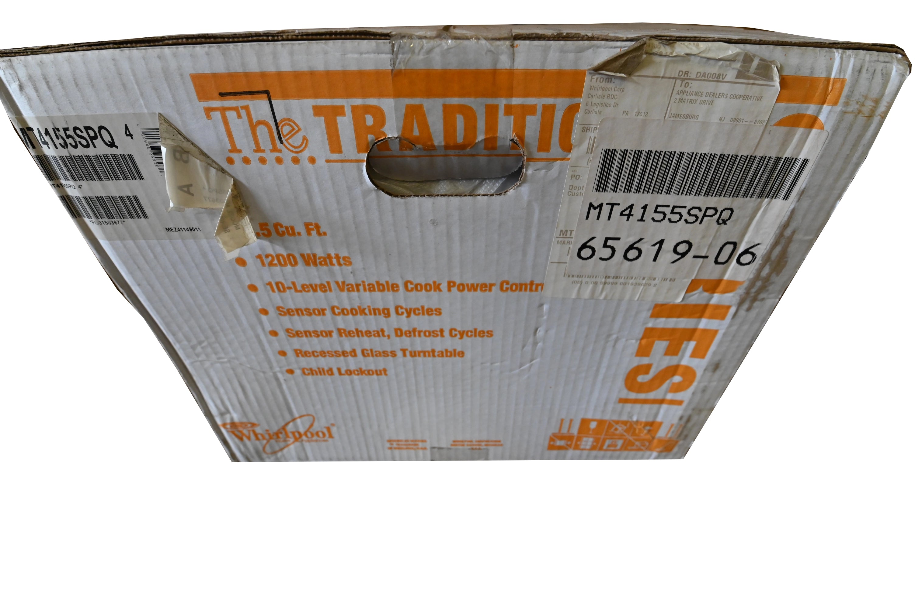 Whirlpool MT4155SPQ 22" White Countertop Microwave