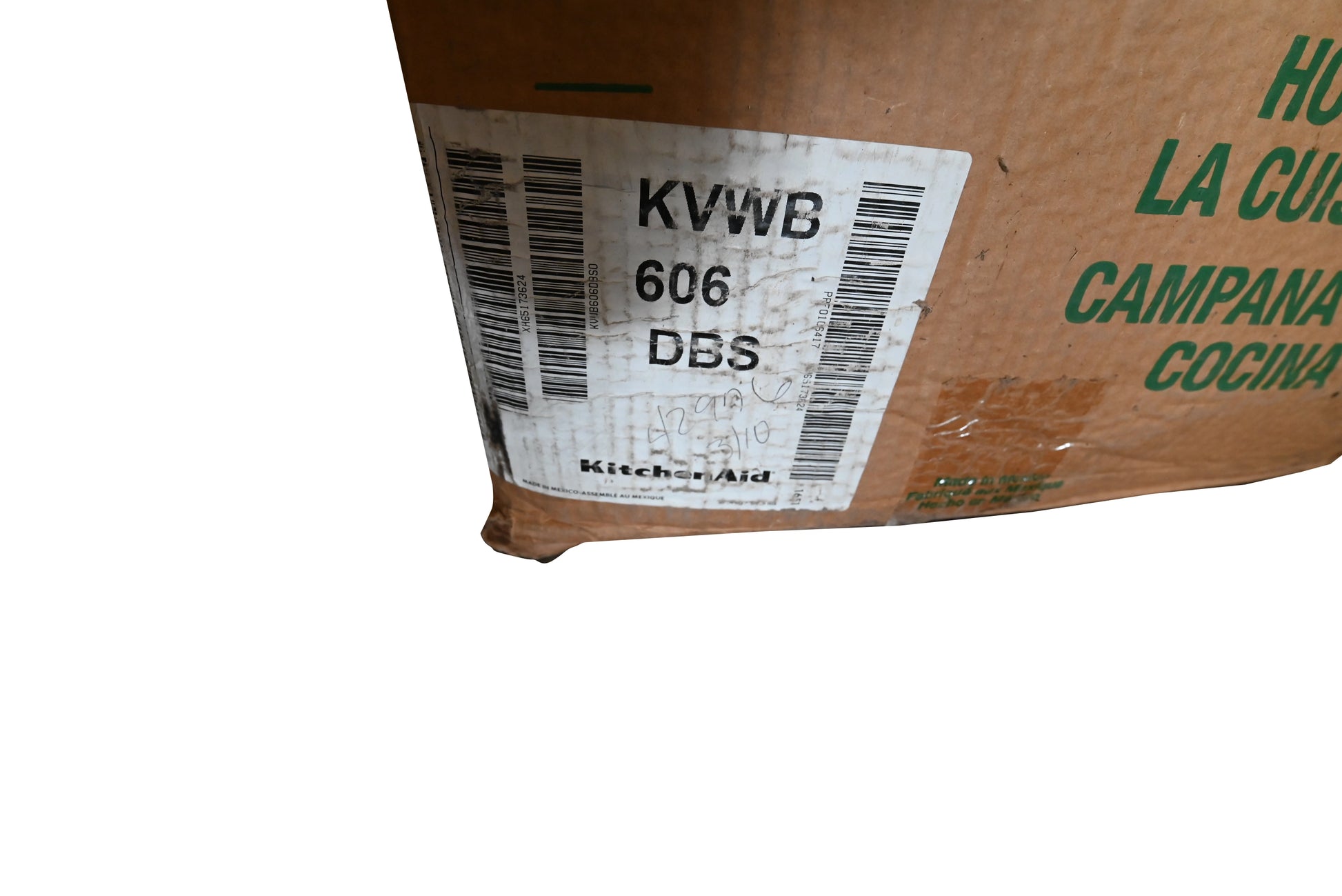 KitchenAid KVWB606DBS 36" Black Stainless Steel Wall Mount Chimney Hood