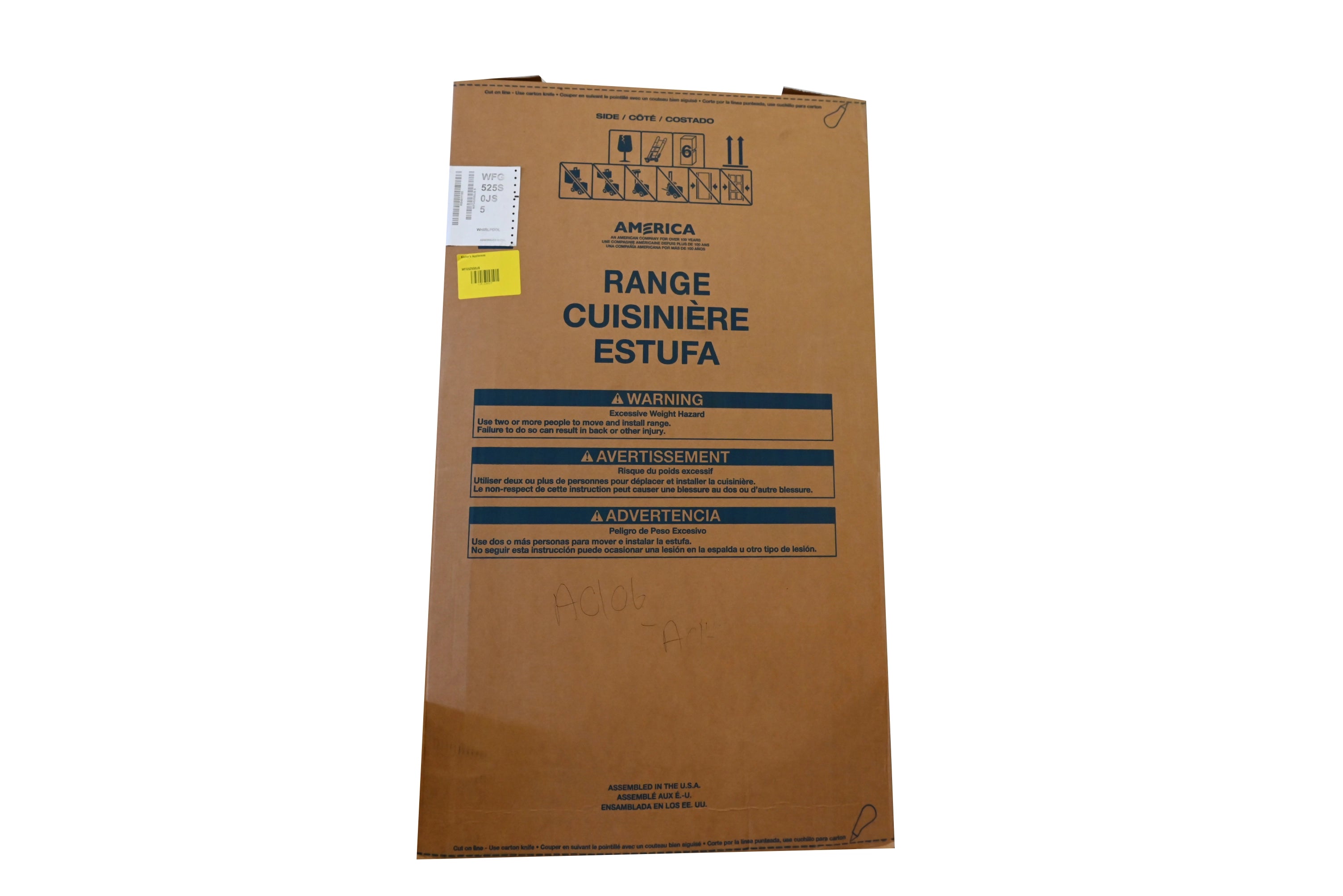 Whirlpool WFG525S0JS 30" Stainless Steel Gas Range