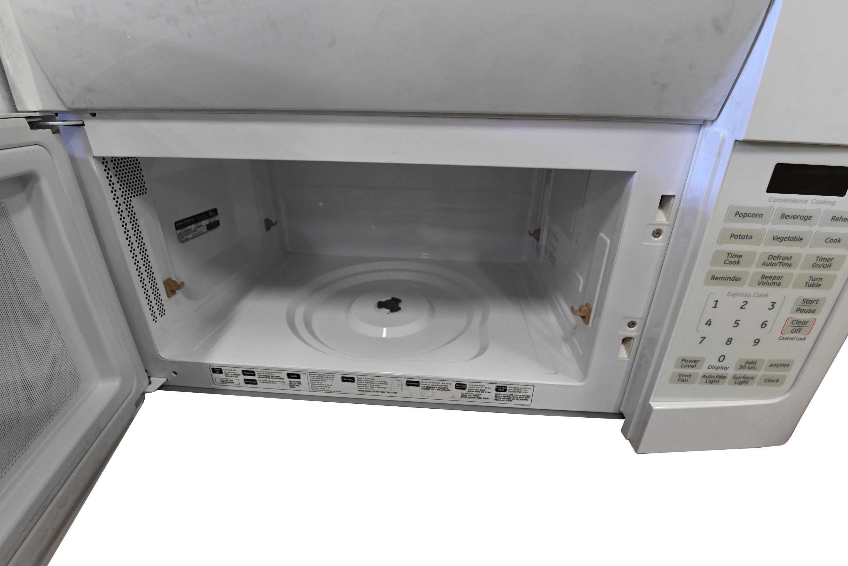 GE Spacemaker JVM1740DPWW 30" White Over the Range Microwave