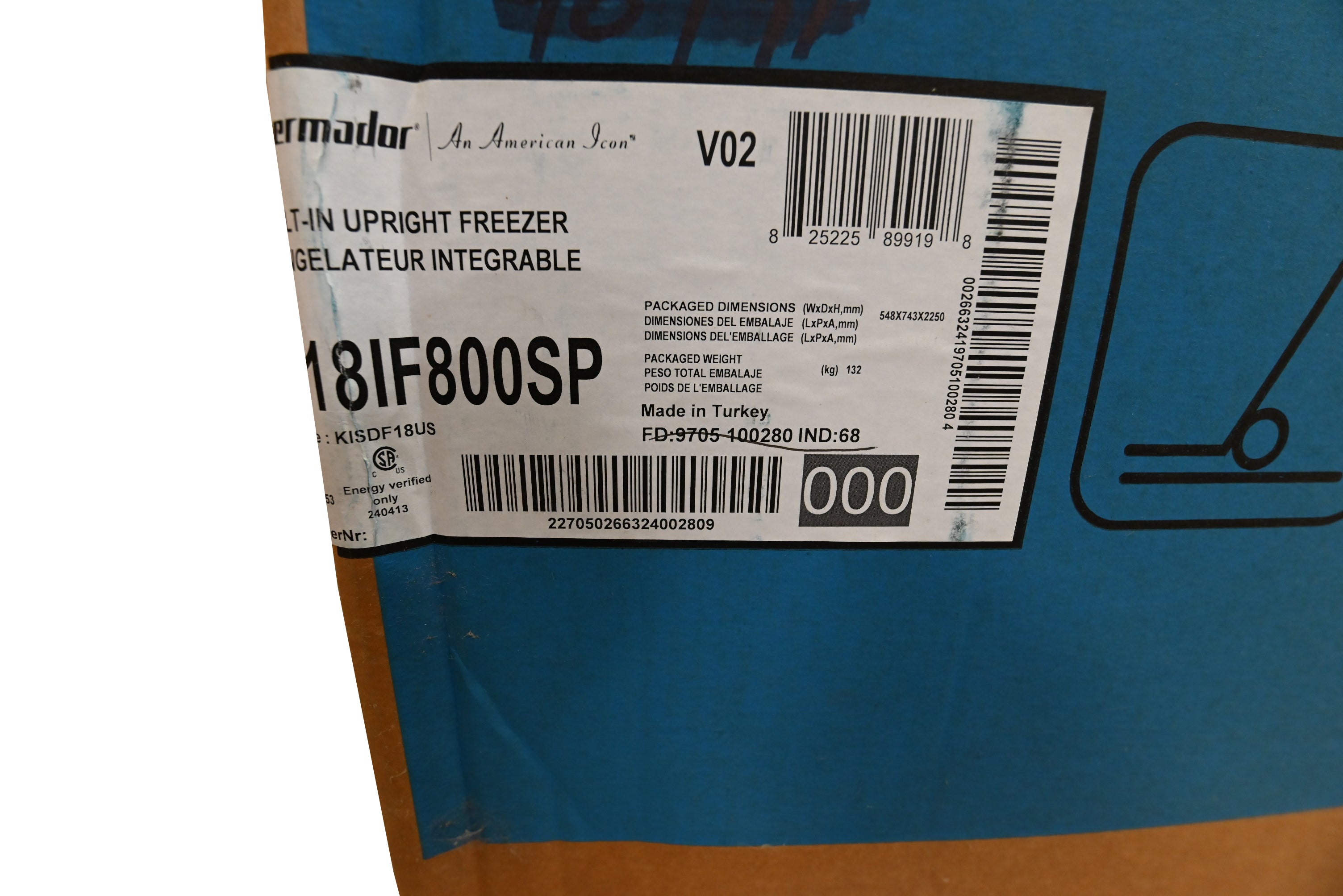 Thermador T18IF800SP 18" Panel Ready Freezer Column